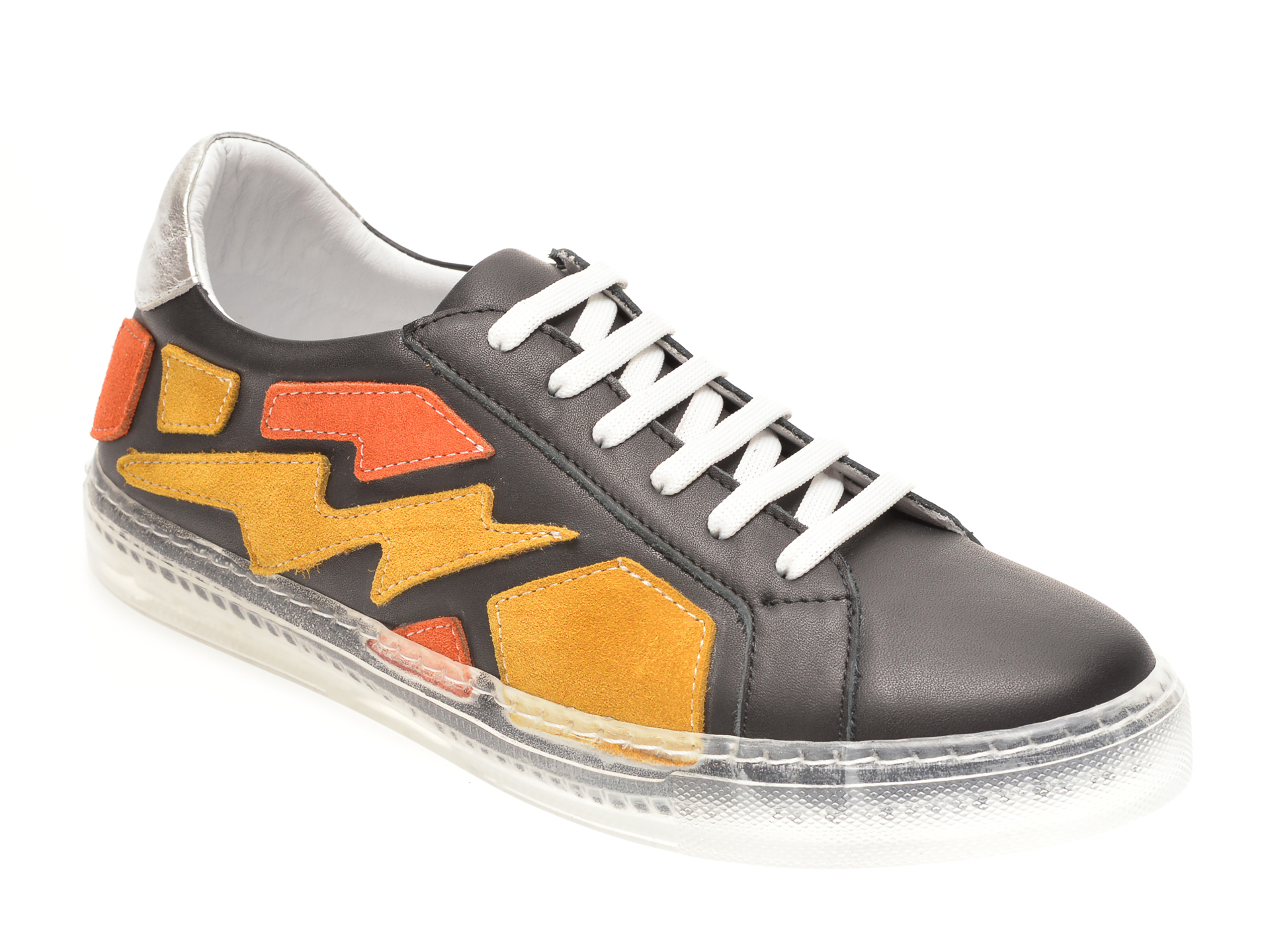 Pantofi FLAVIA PASSINI negri, 10064, din piele naturala
