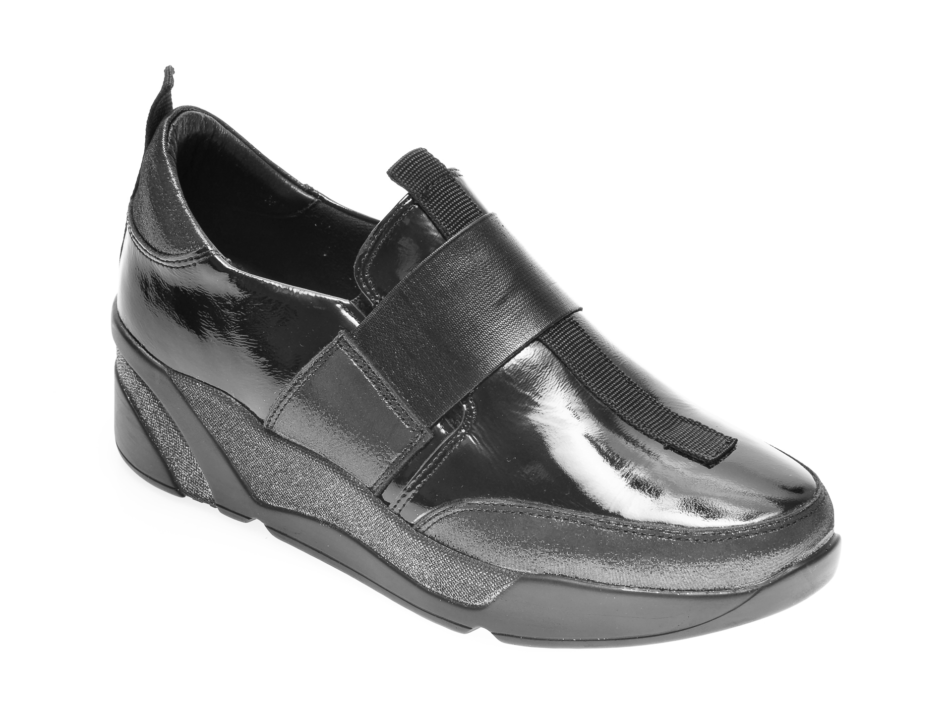 Pantofi FLAVIA PASSINI negri, 111855, din piele naturala lacuita