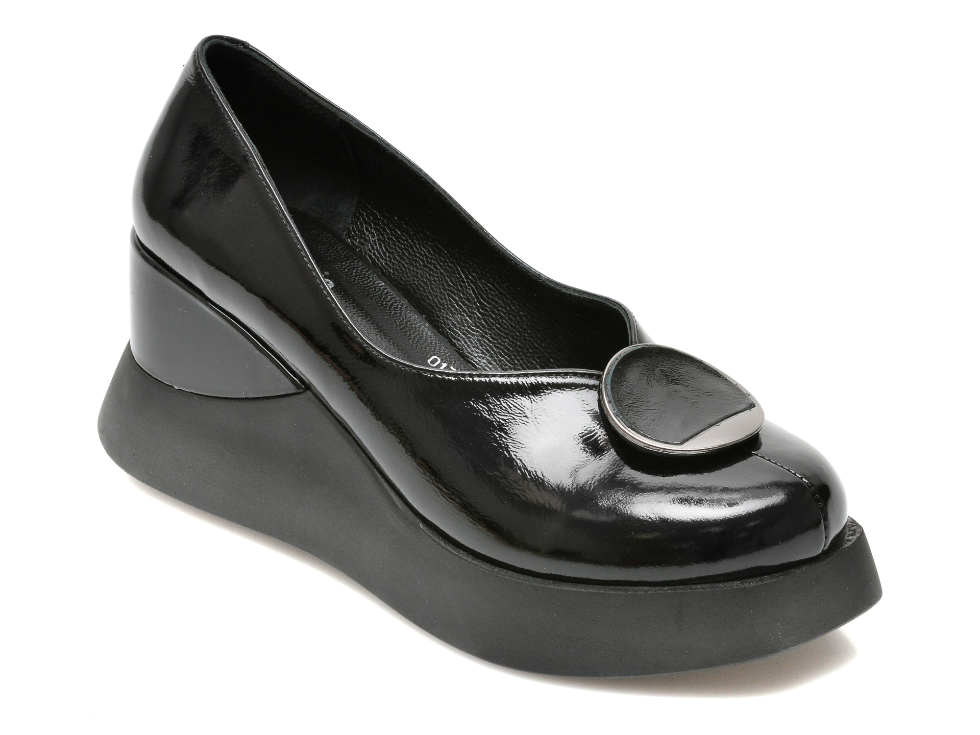 Pantofi FLAVIA PASSINI negri, 131324, din piele naturala lacuita