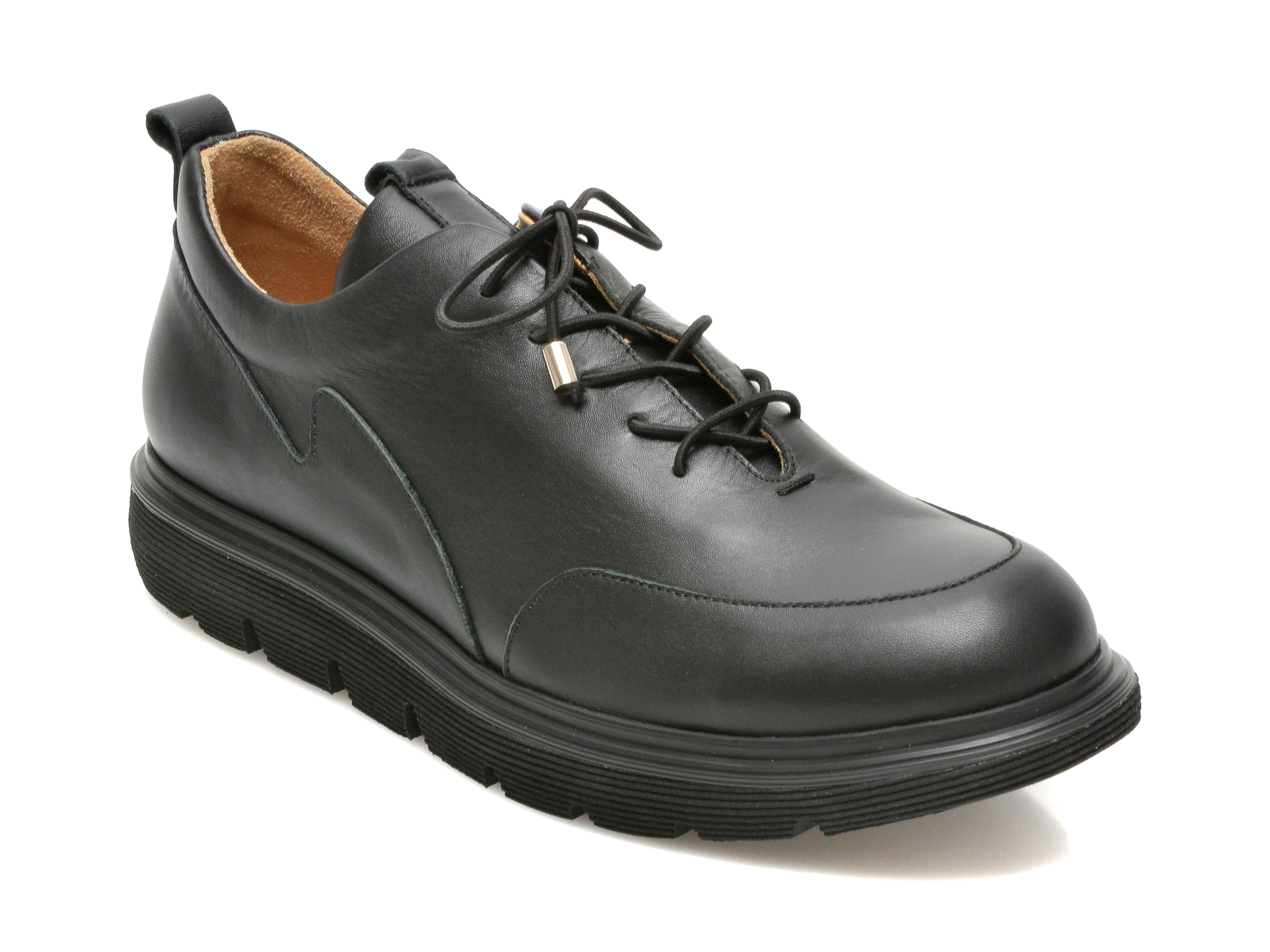 Pantofi FLAVIA PASSINI negri, 152200, din piele naturala Flavia Passini imagine reduceri