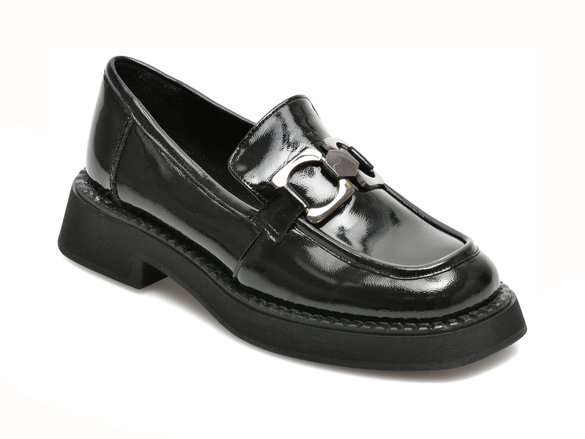 Pantofi FLAVIA PASSINI negri, 21784, din piele naturala lacuita