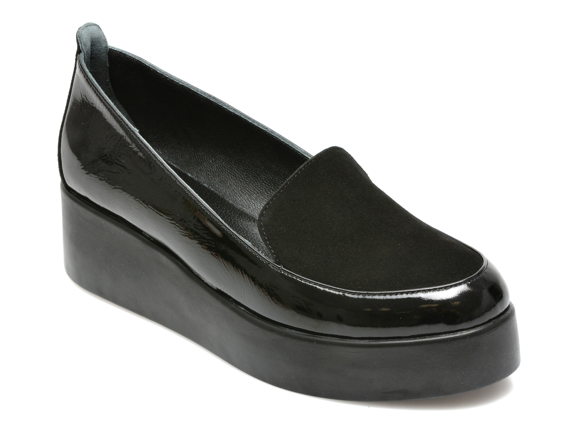 Pantofi FLAVIA PASSINI negri, 233150, din piele naturala lacuita