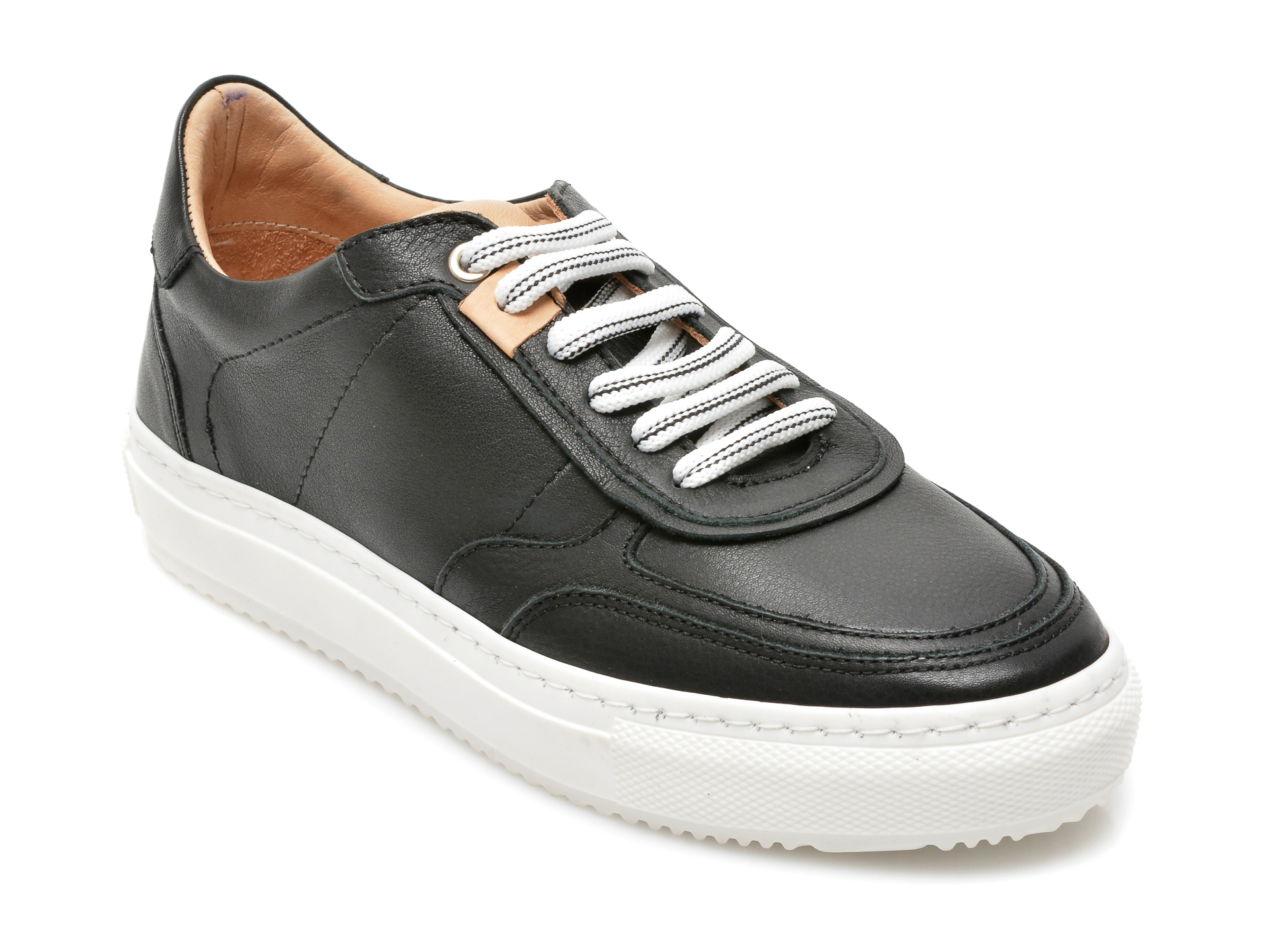 Pantofi FLAVIA PASSINI negri, 62379, din piele naturala Flavia Passini imagine noua