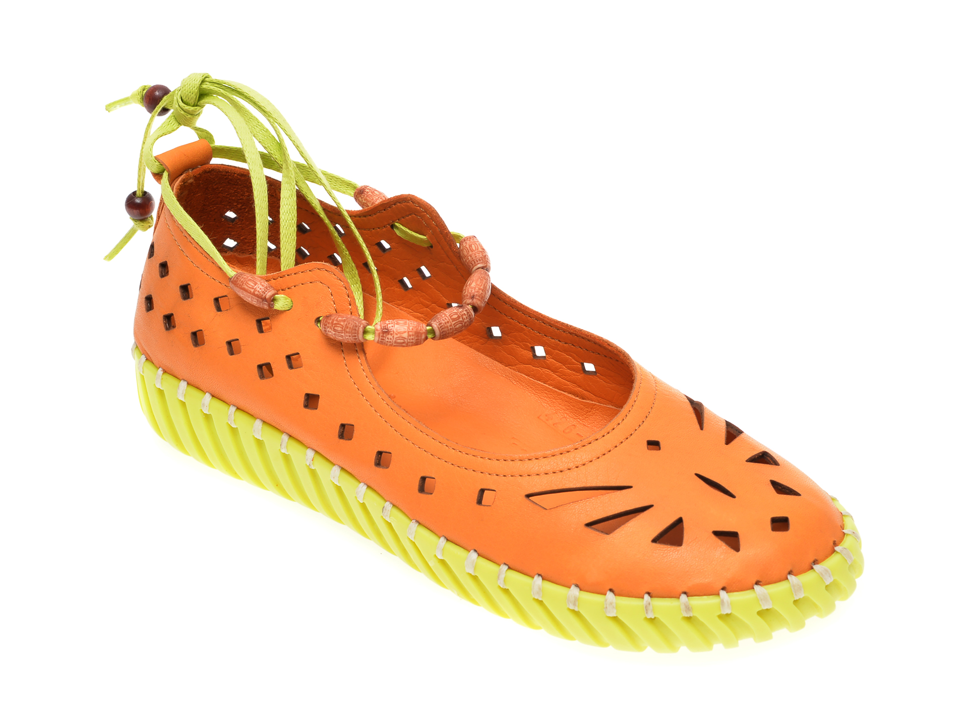 Pantofi FLAVIA PASSINI portocalii, 4261007, din piele naturala