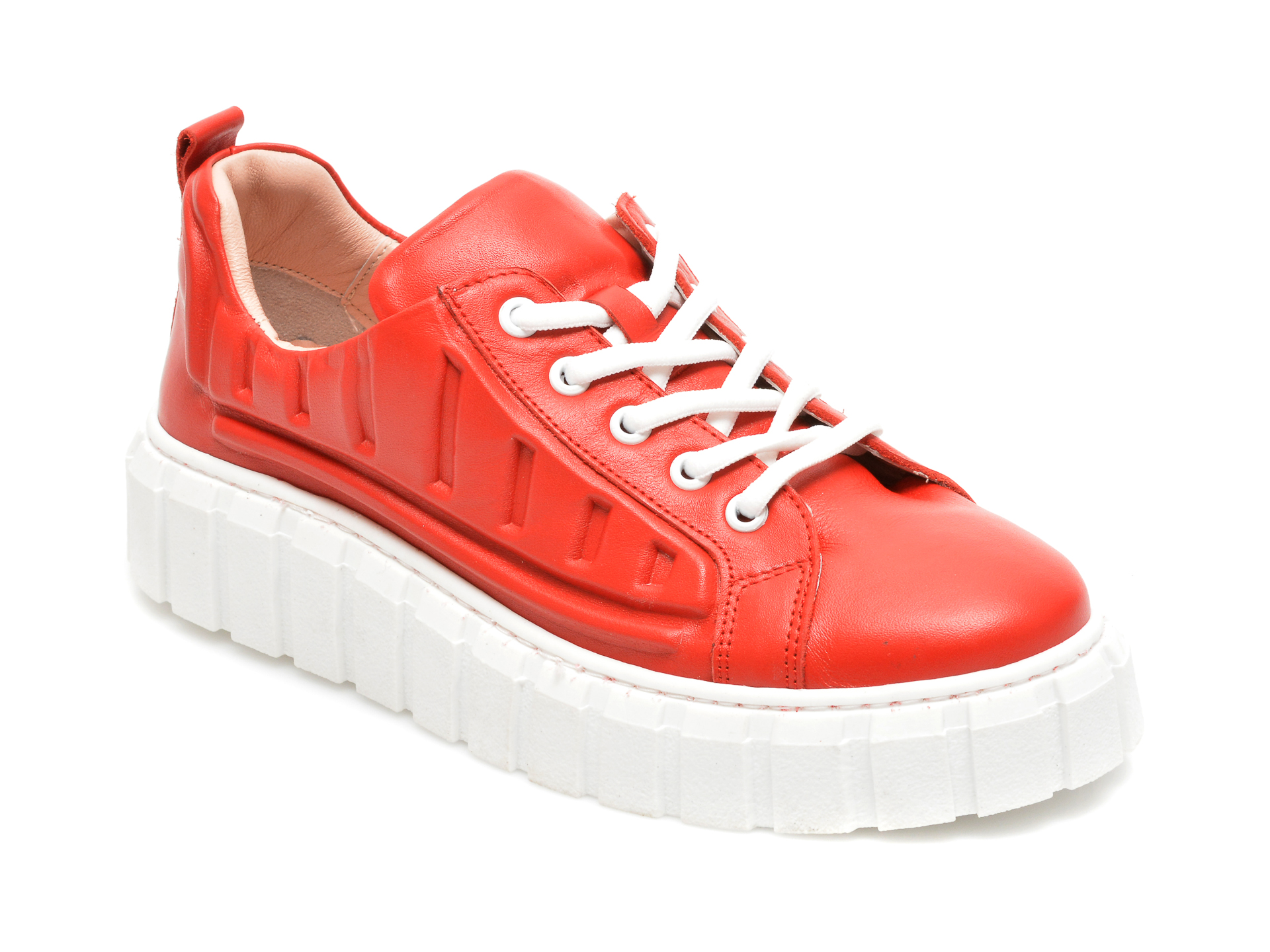 Pantofi FLAVIA PASSINI rosii, 922502, din piele naturala Flavia Passini imagine reduceri