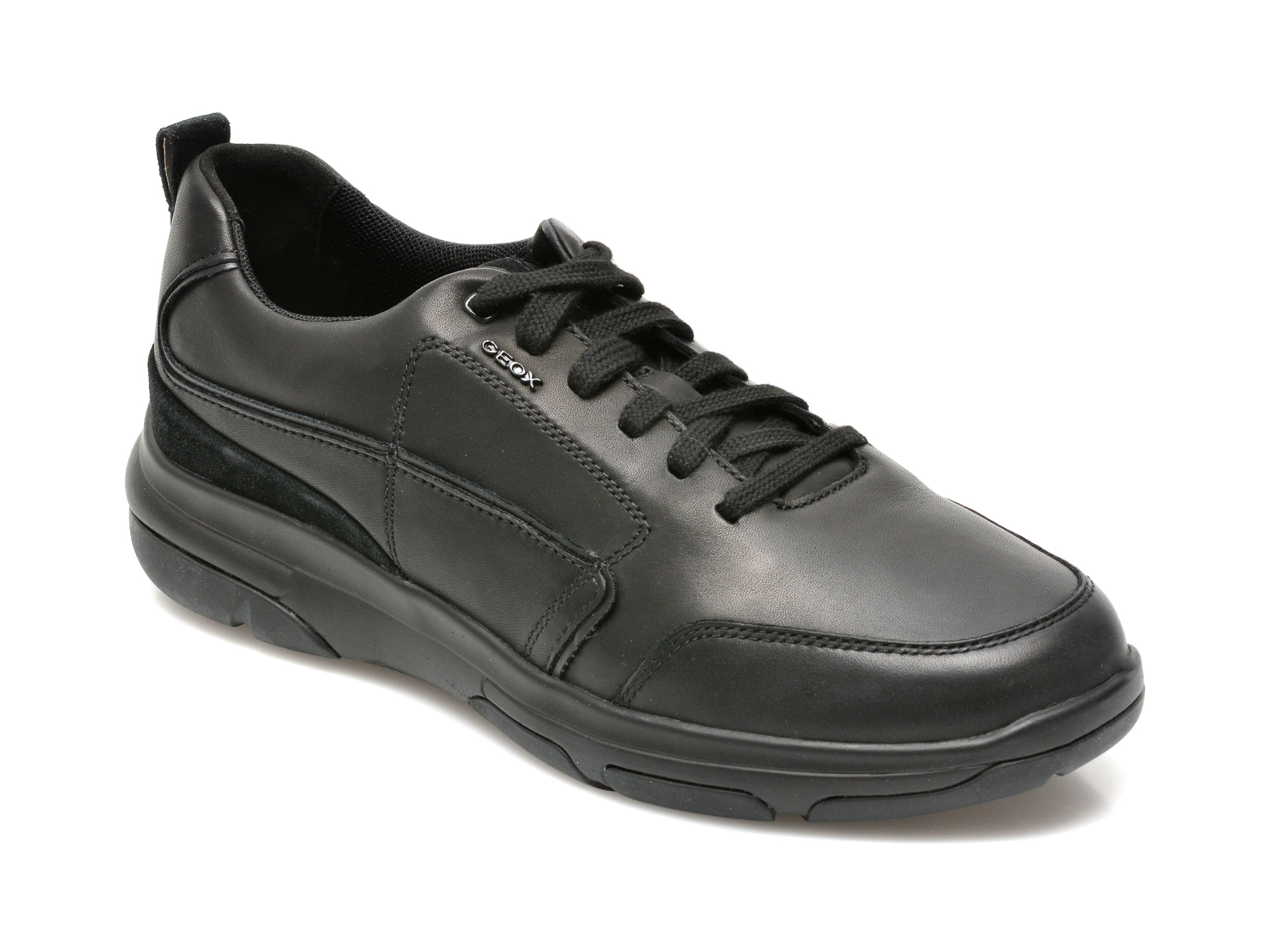 Pantofi sport GEOX negri, U150EB, din piele naturala