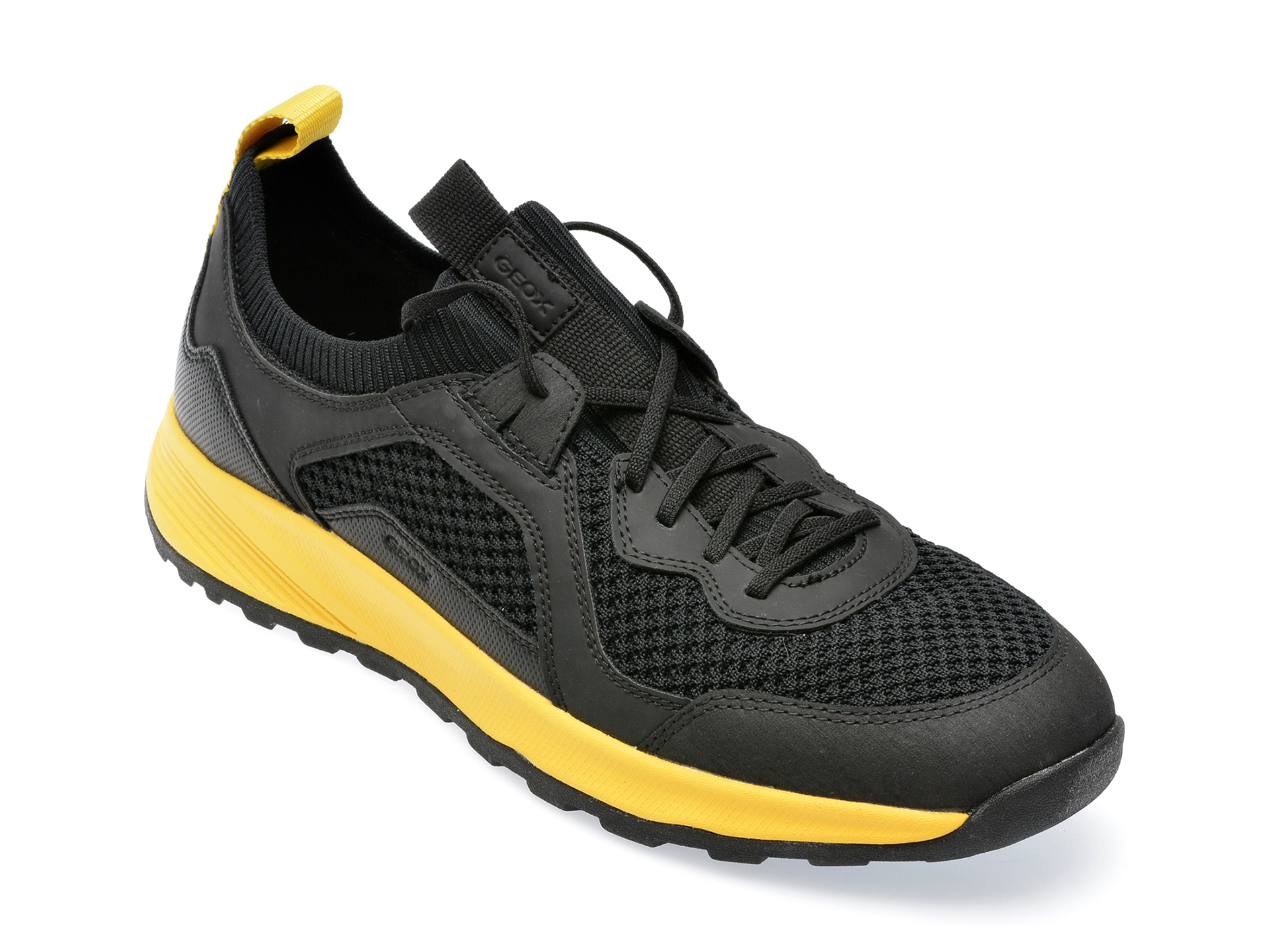 Pantofi GEOX negri, U35EYA, din material textil barbati 2023-09-21