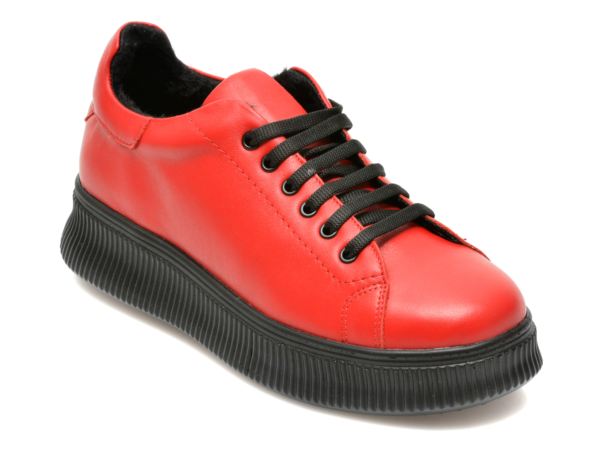 Pantofi GOLDDEER rosii, 4209, din piele naturala