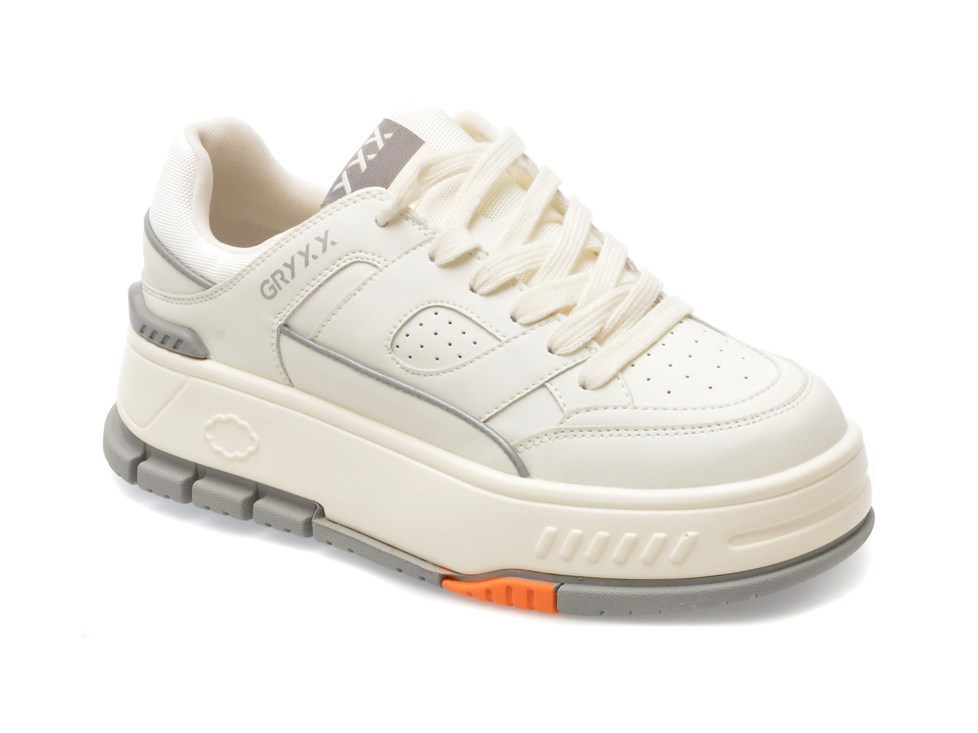 Pantofi GRYXX albi, 2005, din piele ecologica
