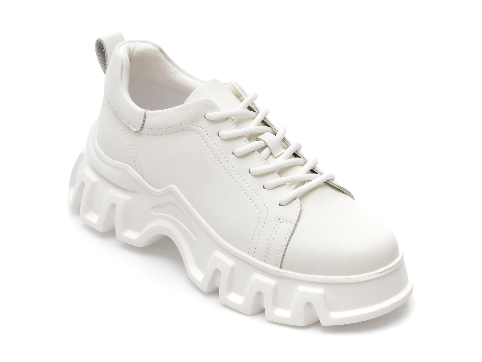 Pantofi GRYXX albi, 6632, din piele naturala