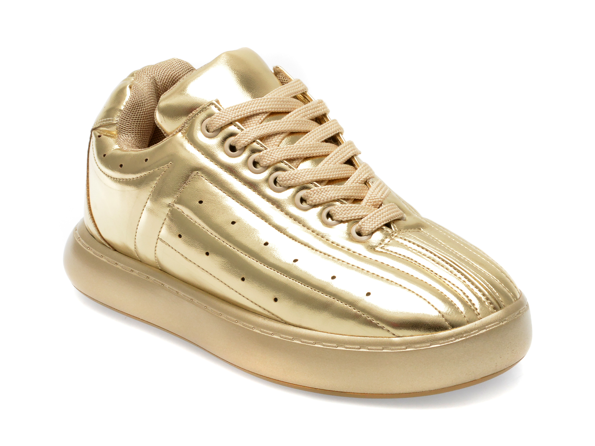Pantofi GRYXX aurii, 77, din piele ecologica