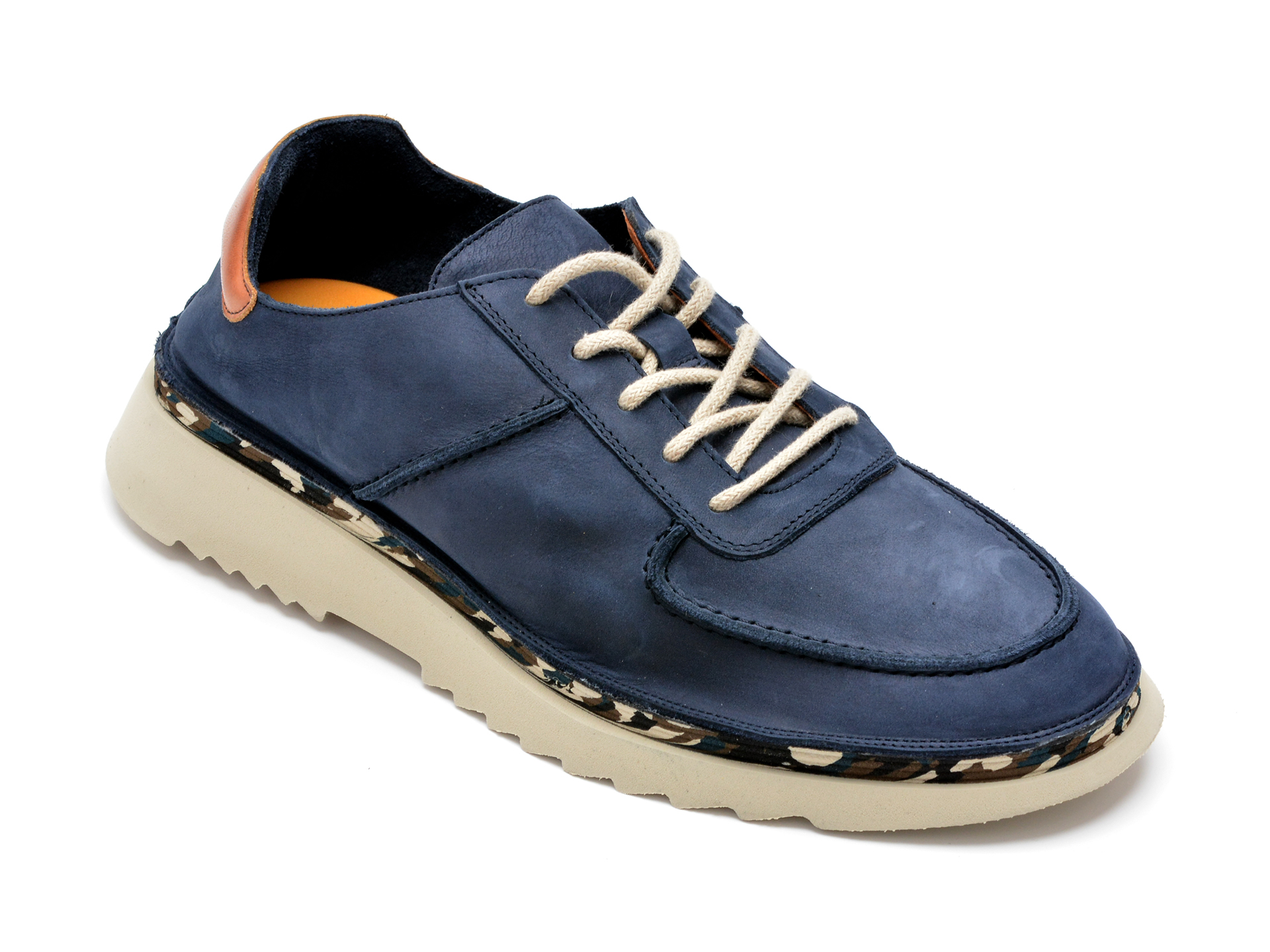 Pantofi GRYXX bleumarin, 12021, din nabuc