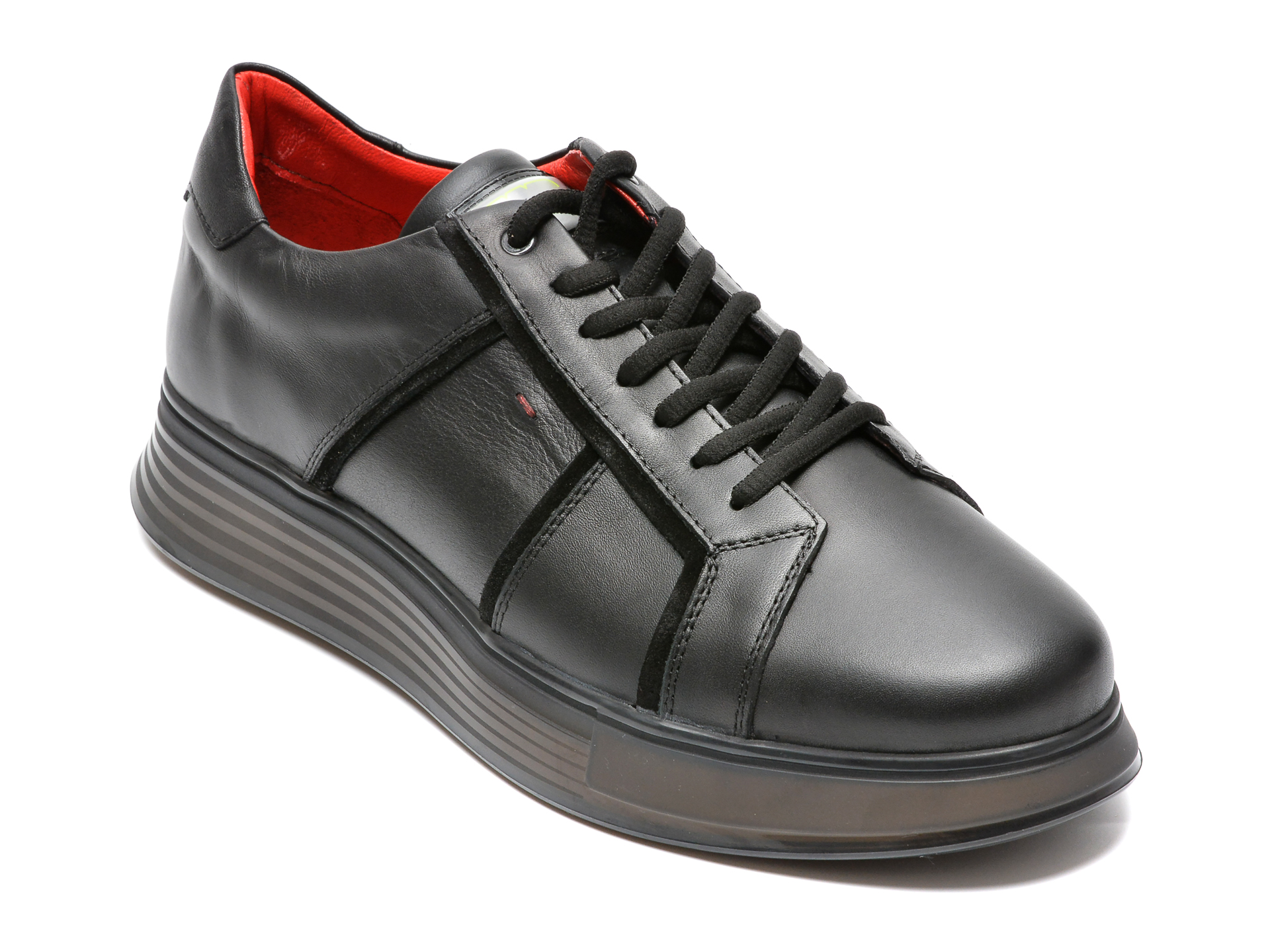 Pantofi GRYXX negri, 15121, din piele naturala