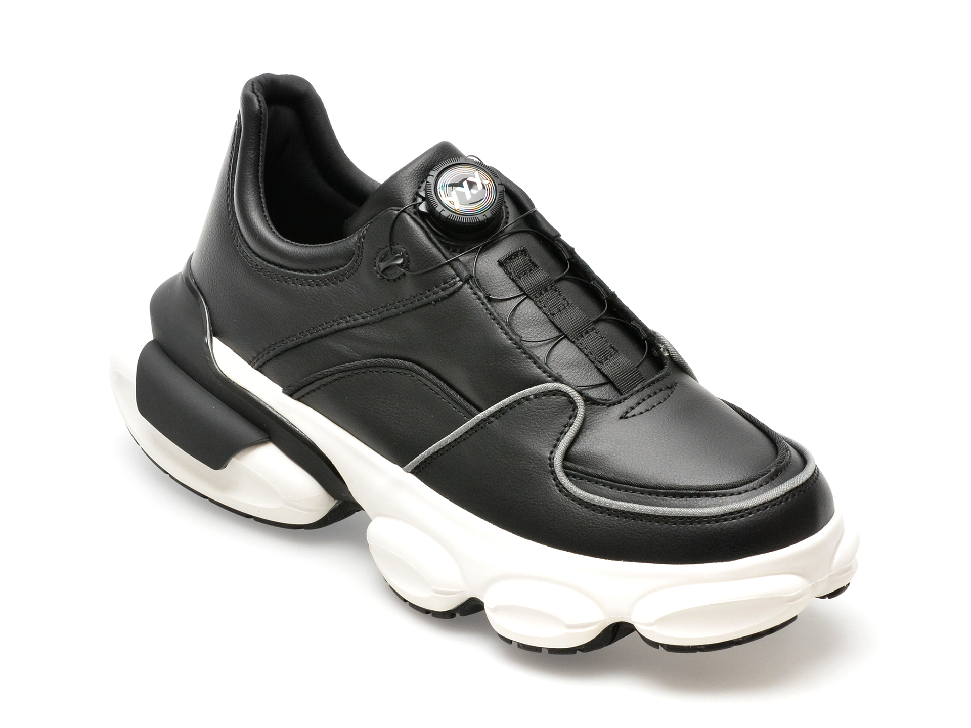 Pantofi GRYXX negri, A888, din piele naturala