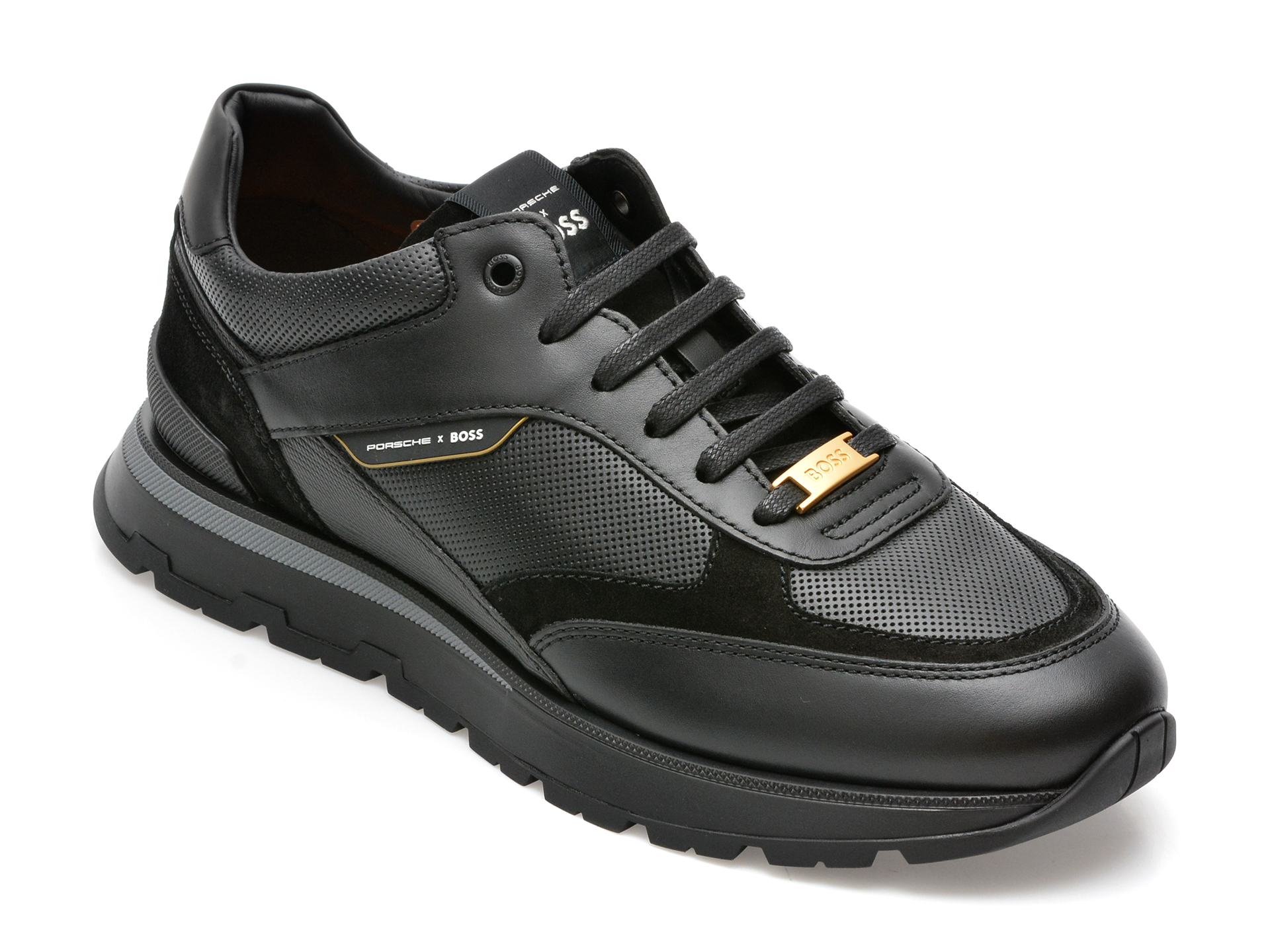dynamic Industrialize lineup Pantofi HUGO BOSS negri, 1066, din piele naturala | TEZYO.ro