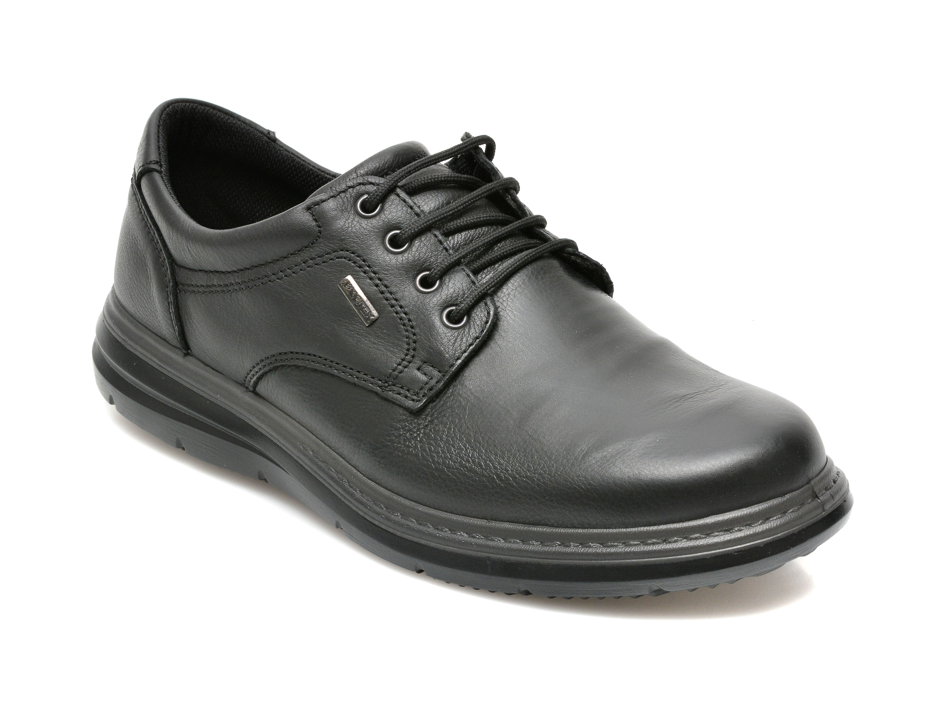 Pantofi IMAC negri, 801509, din piele naturala