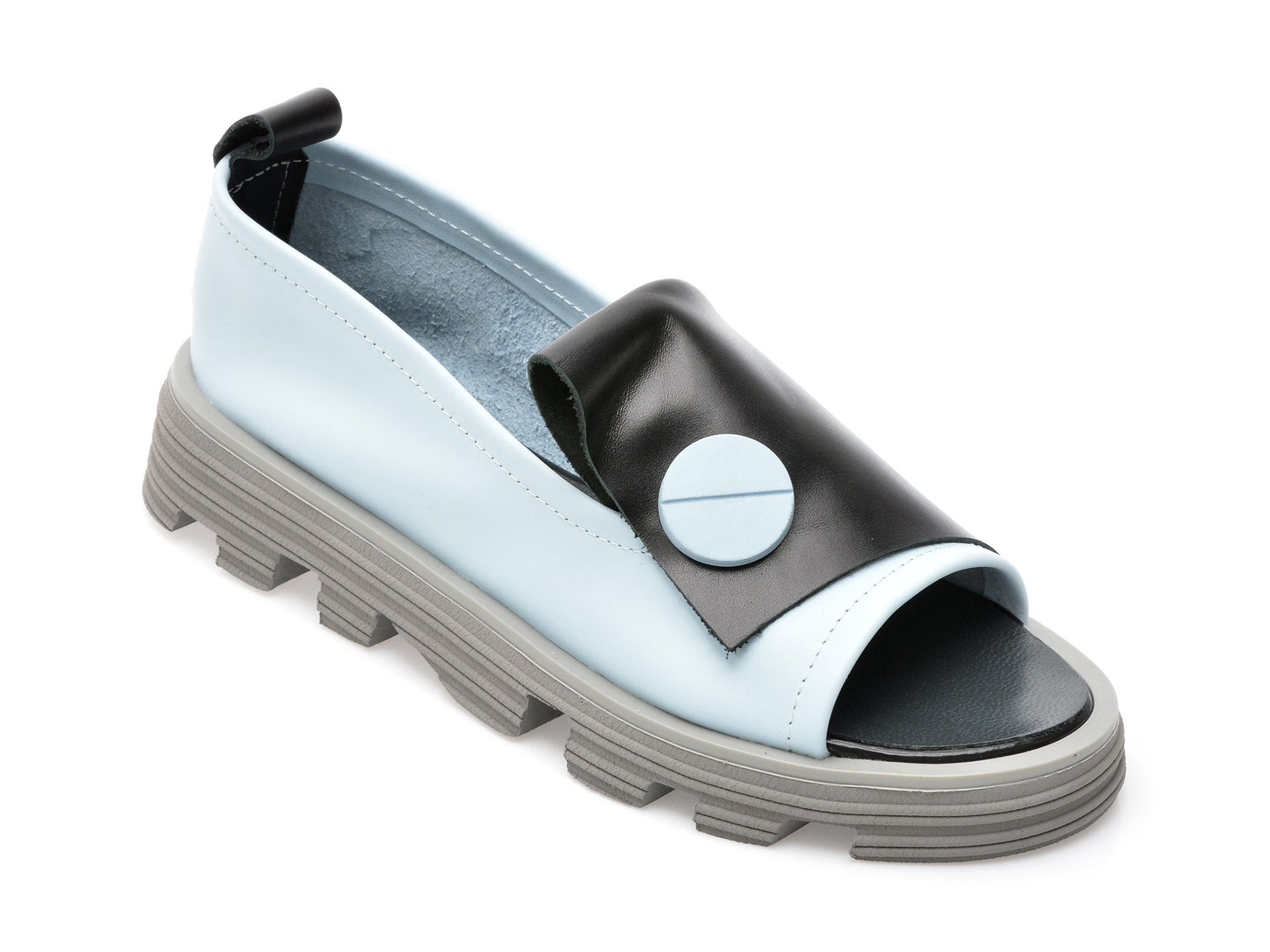Pantofi IMAGE albastri, 230327, din piele naturala
