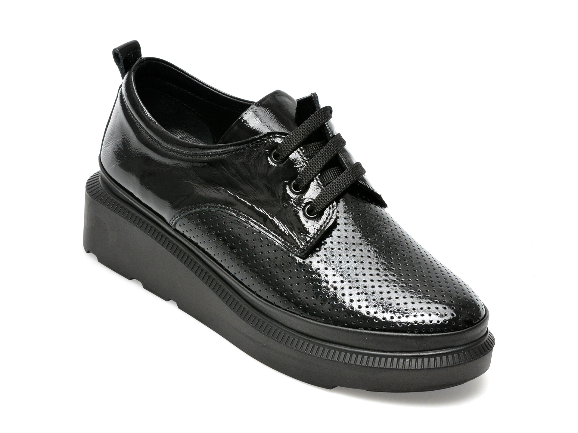 Pantofi IMAGE negri, 319206, din piele naturala lacuita /femei/pantofi imagine noua