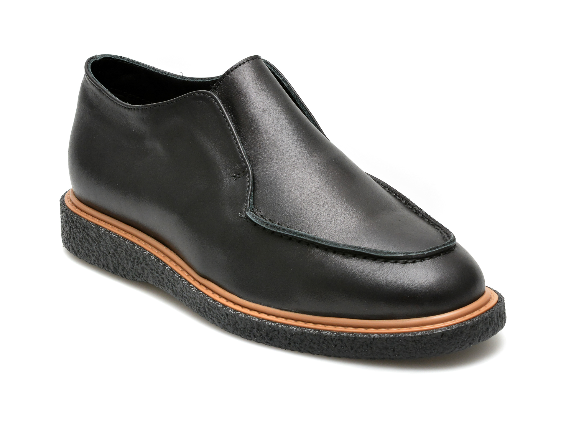 Pantofi IMAGE negri, 893213, din piele naturala