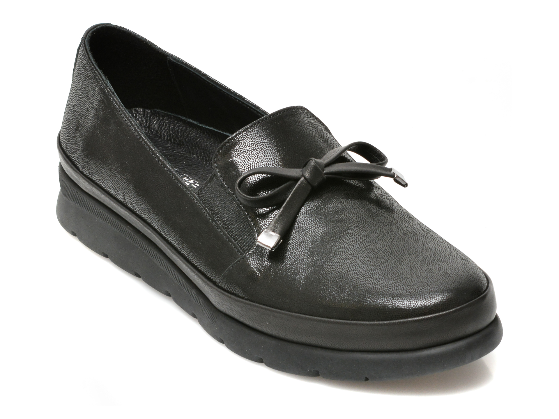 Pantofi IMAGE negri, 986154, din piele naturala