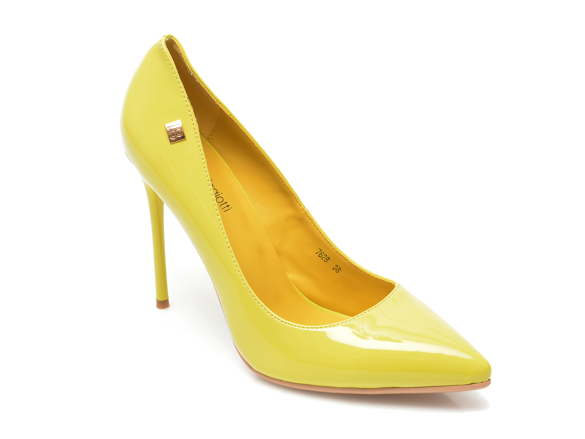 Pantofi LAURA BIAGIOTTI galbeni, 7628, din piele ecologica Laura Biagiotti imagine noua