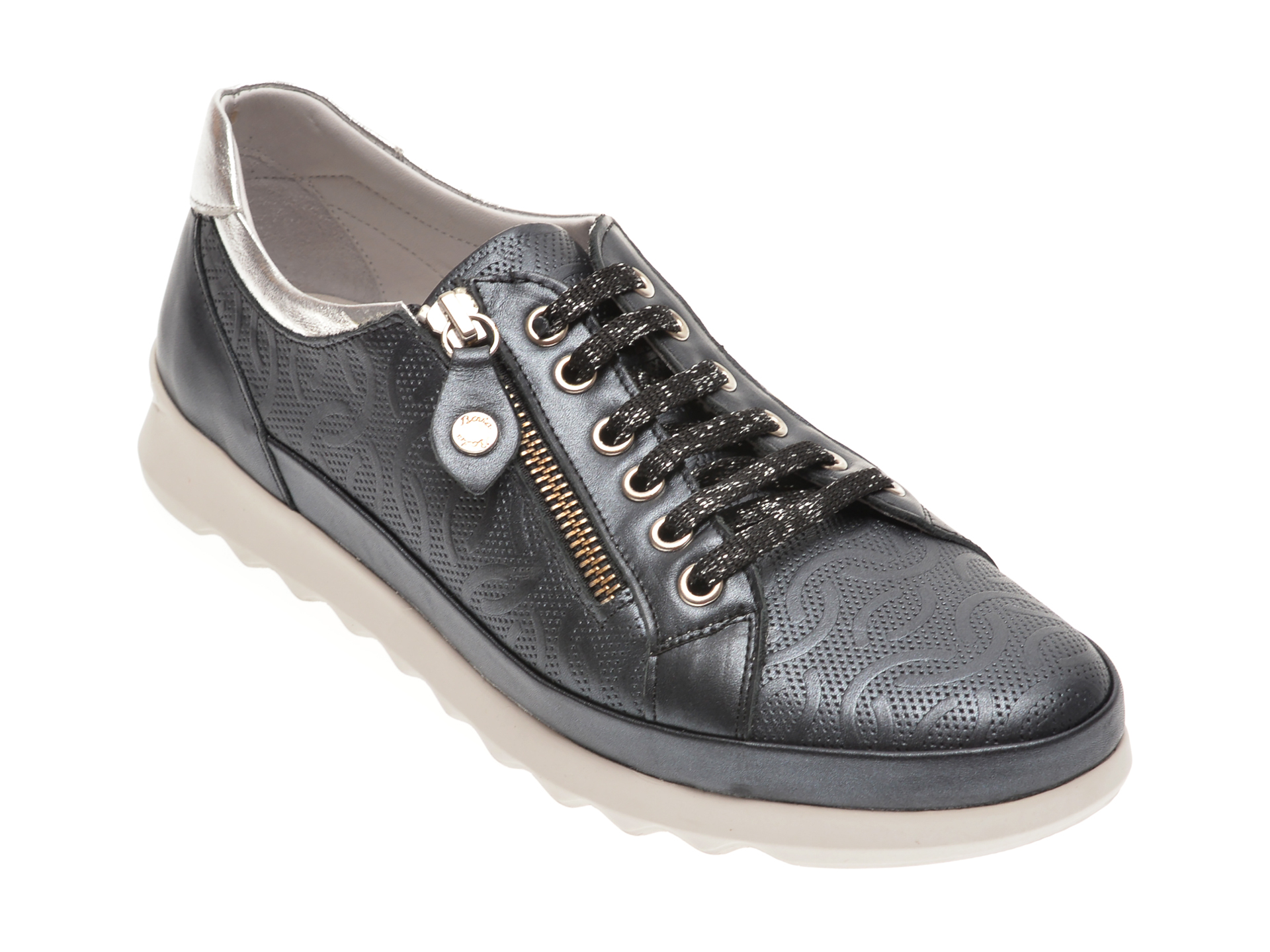 Pantofi LE BERDE bleumarin, 146FERM, din piele naturala