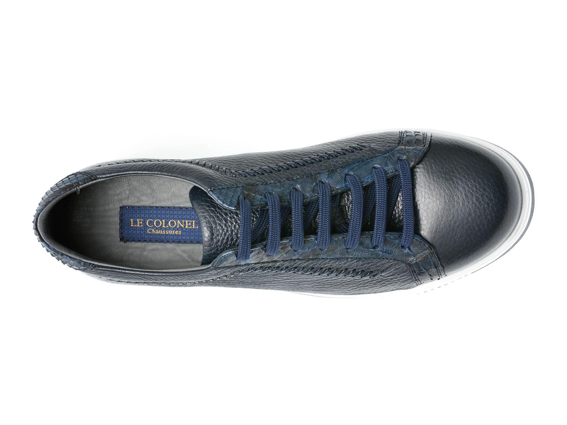 Poze Pantofi LE COLONEL bleumarin, 63210, din piele naturala Tezyo