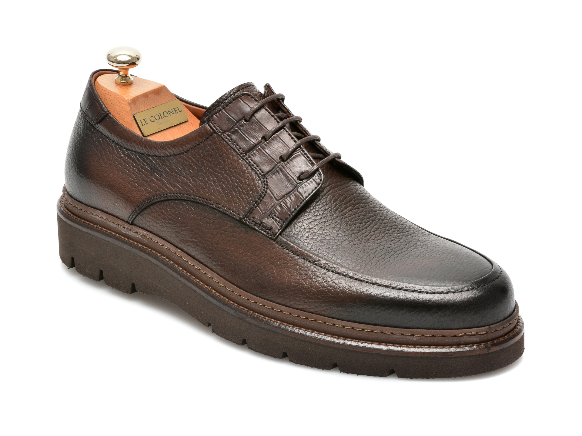 Pantofi LE COLONEL maro, 47302, din piele naturala 2022 ❤️ Pret Super tezyo.ro imagine noua 2022
