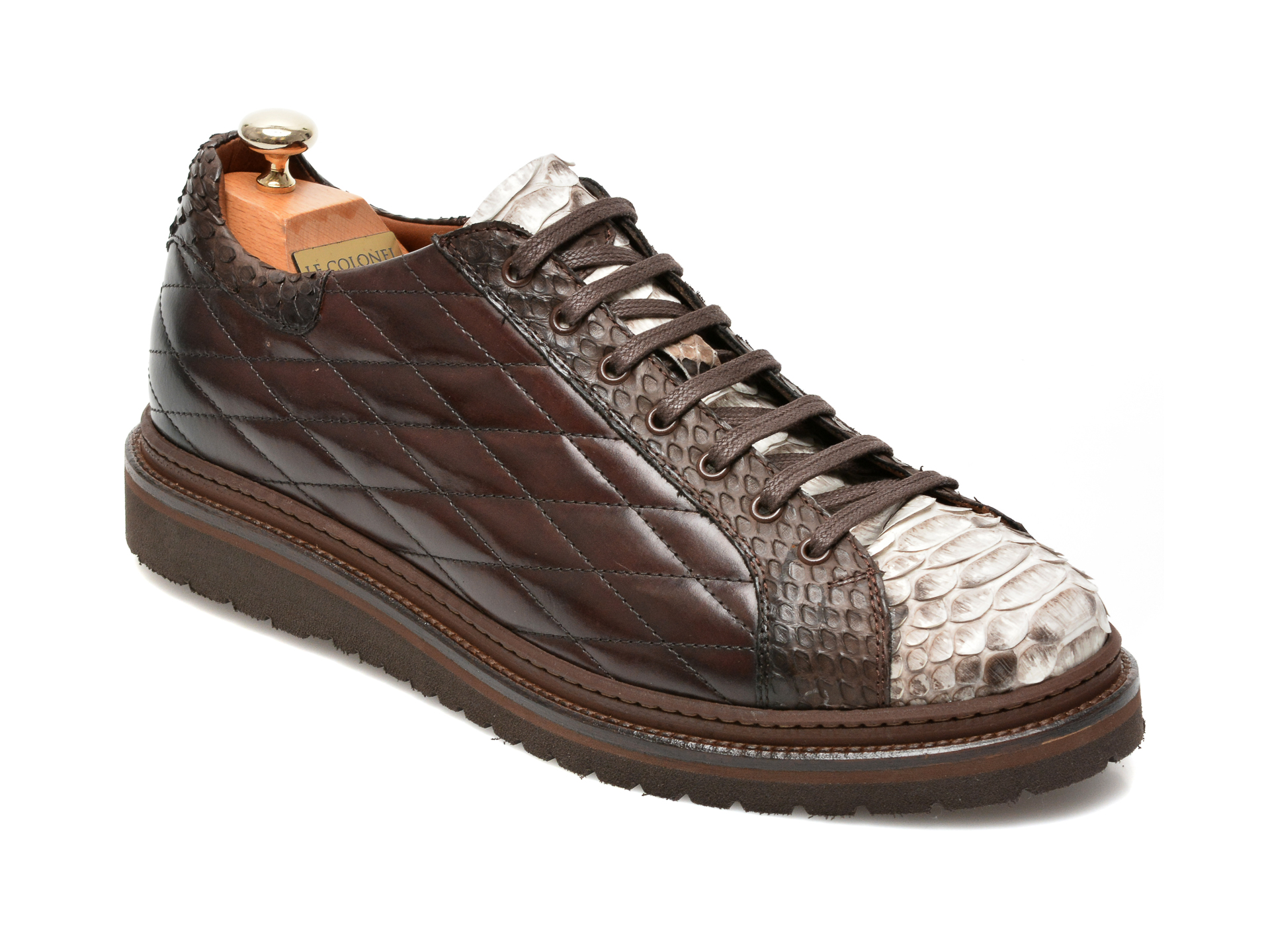 Pantofi LE COLONEL maro, 64802, din piele naturala