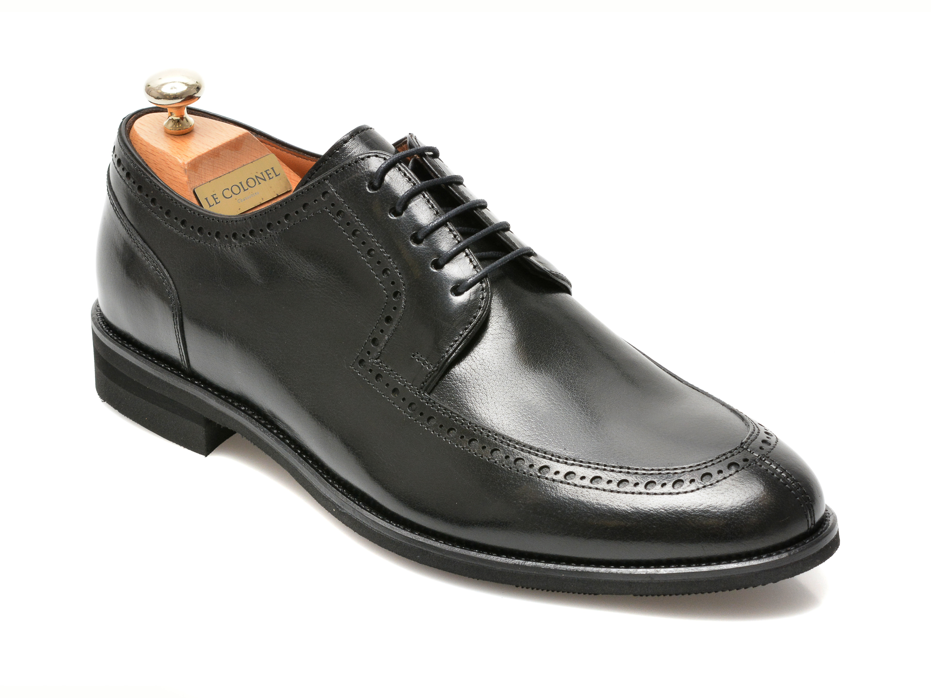 Pantofi LE COLONEL negri, 45279, din piele naturala Le Colonel