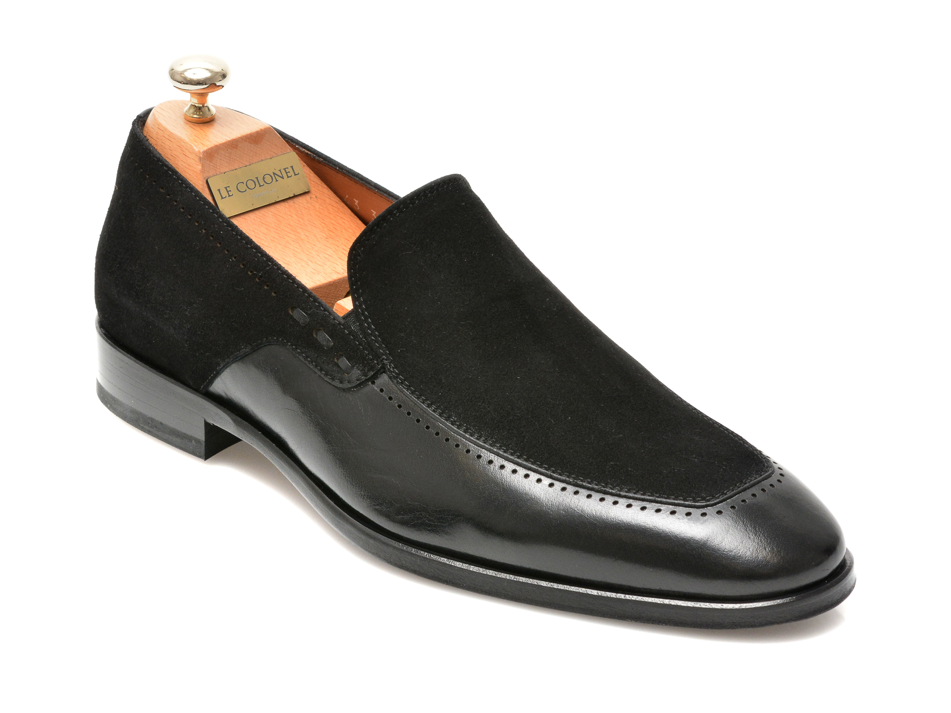 Pantofi LE COLONEL negri, 48702, din piele naturala Le Colonel