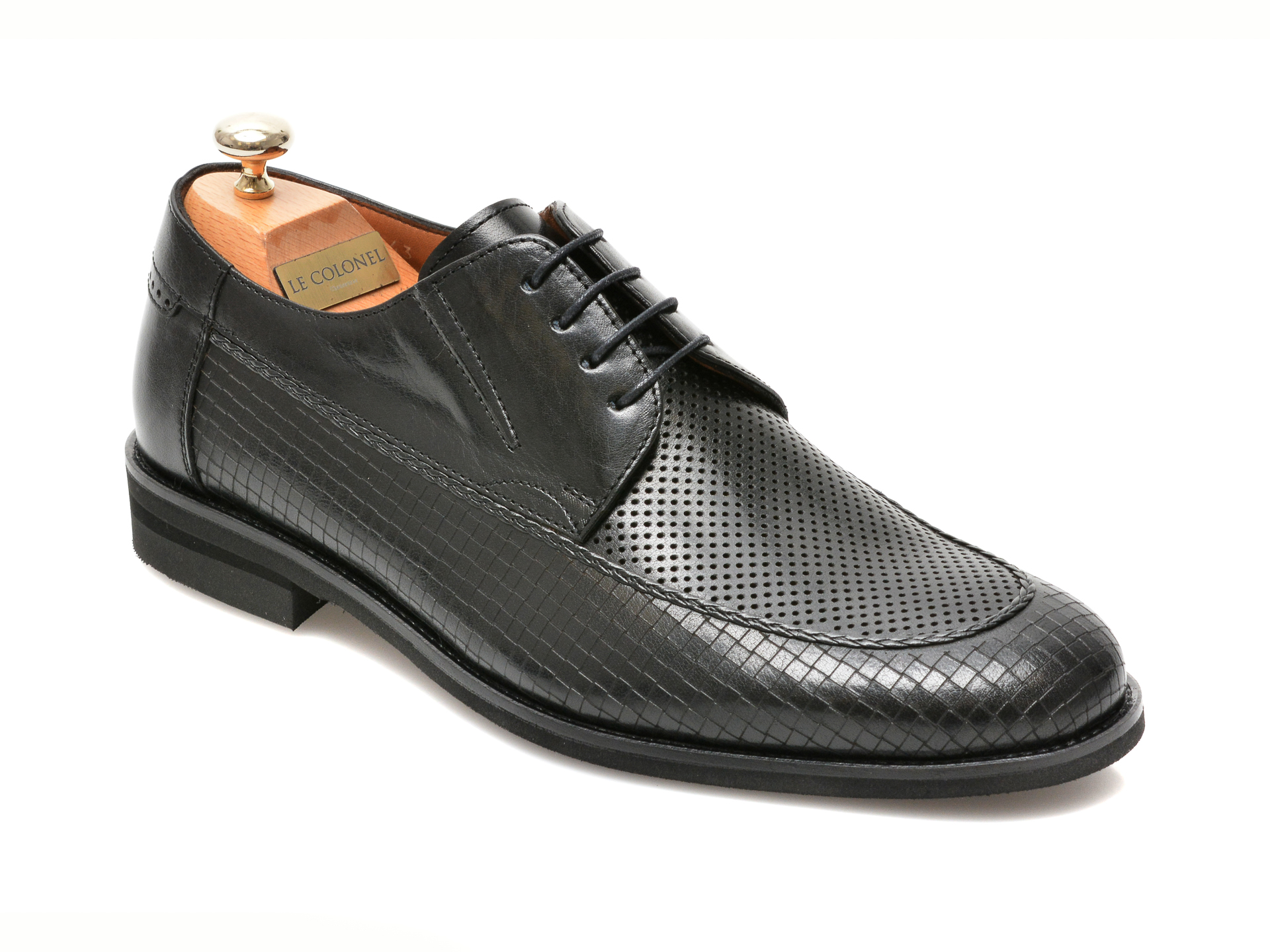 Pantofi LE COLONEL negri, 48856, din piele naturala