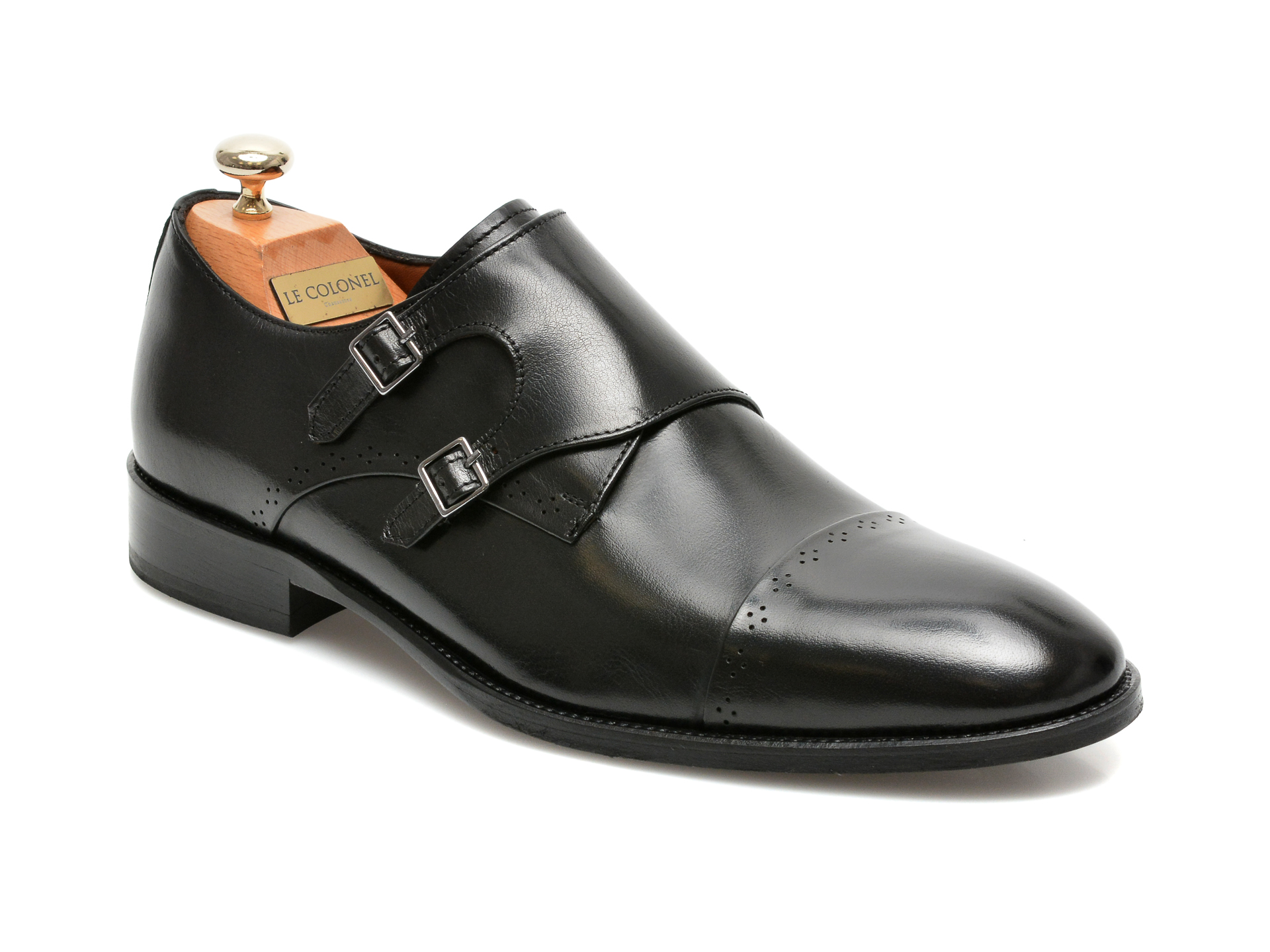Pantofi LE COLONEL negri, 49844, din piele naturala Le Colonel
