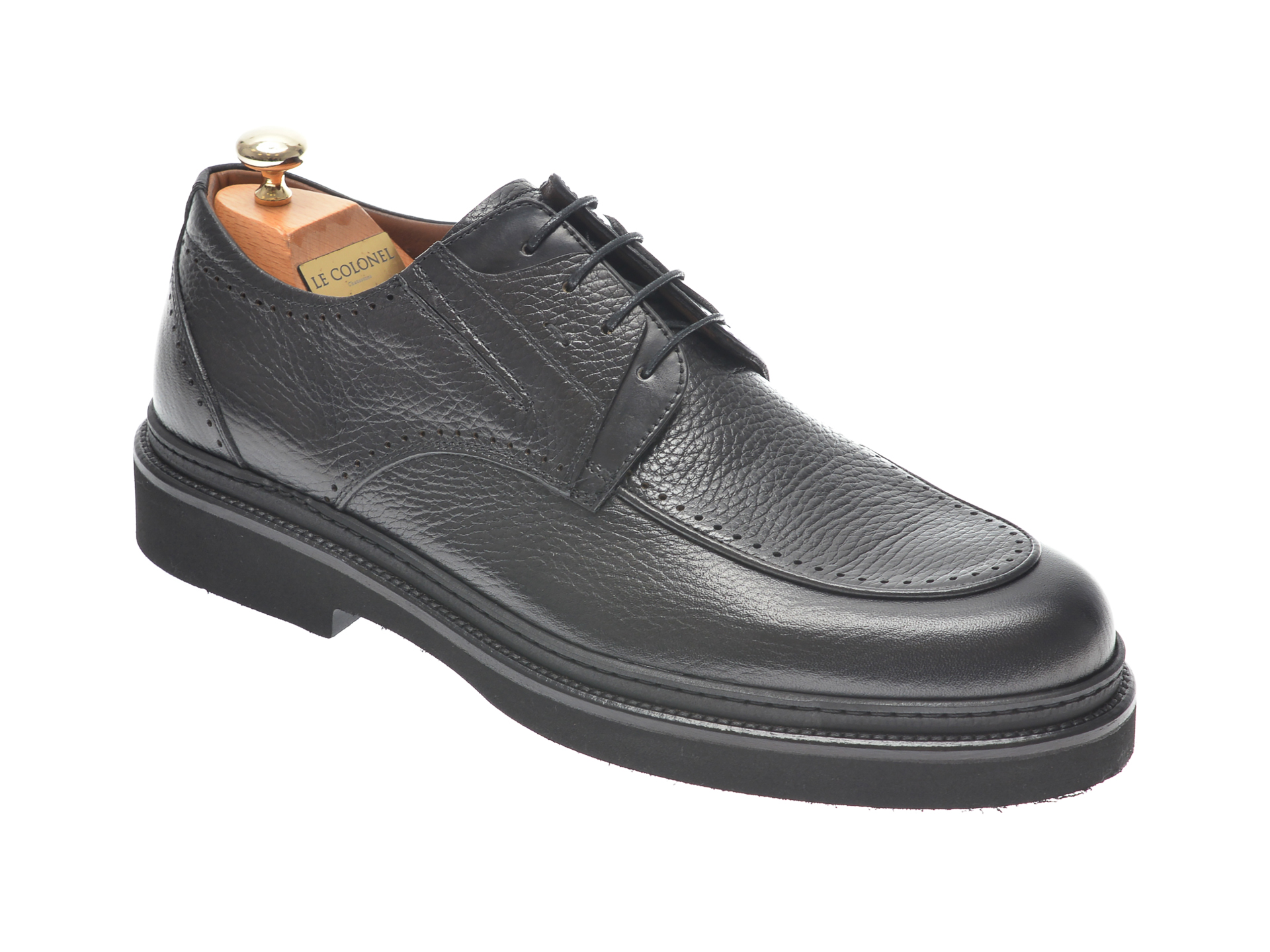 Pantofi LE COLONEL negri, 61603, din piele naturala