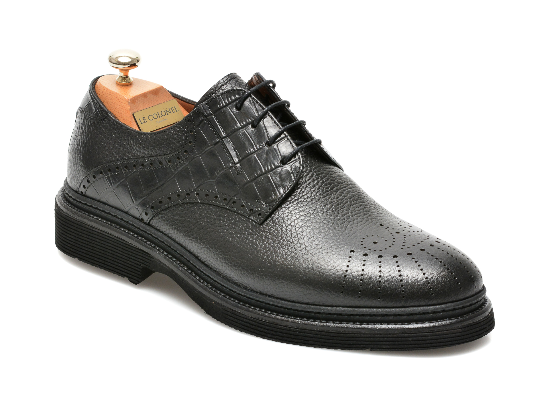 Pantofi LE COLONEL negri, 61722, din piele naturala 2023 ❤️ Pret Super tezyo.ro imagine noua 2022