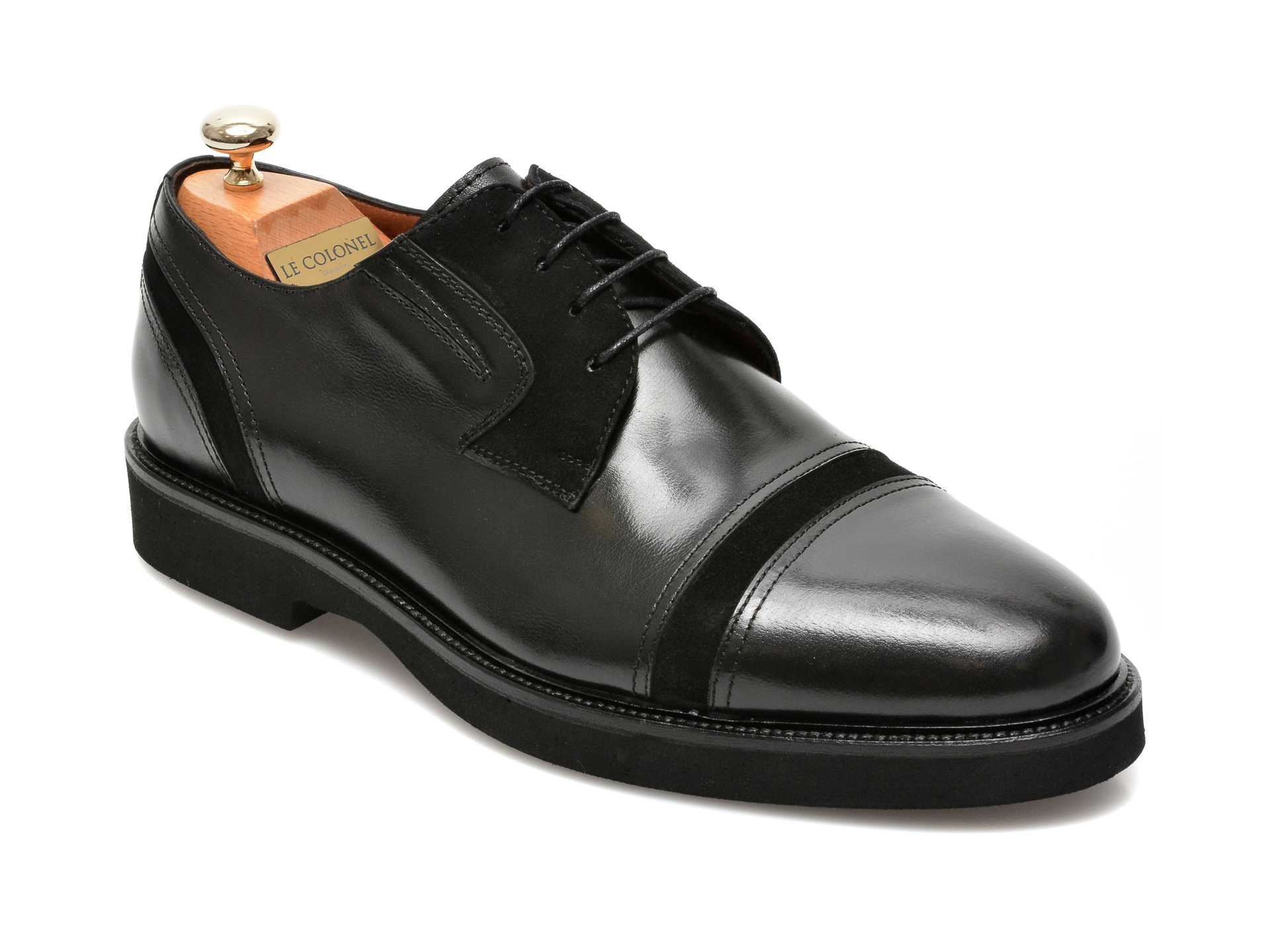 Pantofi LE COLONEL negri, 63811, din piele naturala Le Colonel
