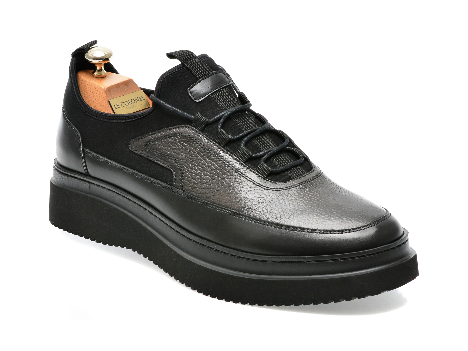 Pantofi LE COLONEL negri, 64816, din piele naturala