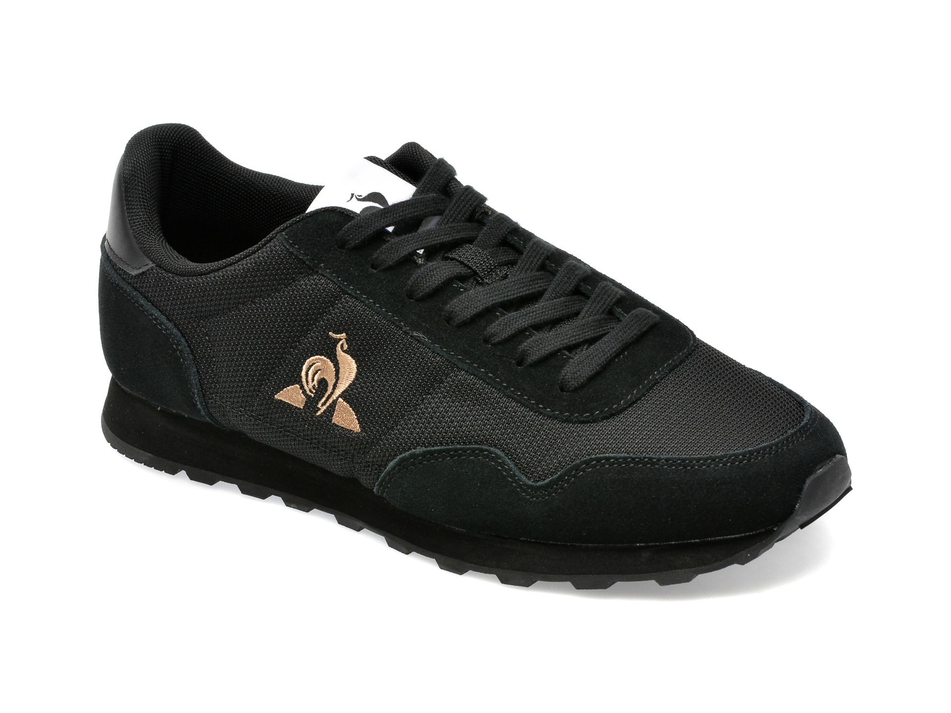 Pantofi LE COQ SPORTIF negri, 2310305, din material textil si piele intoarsa
