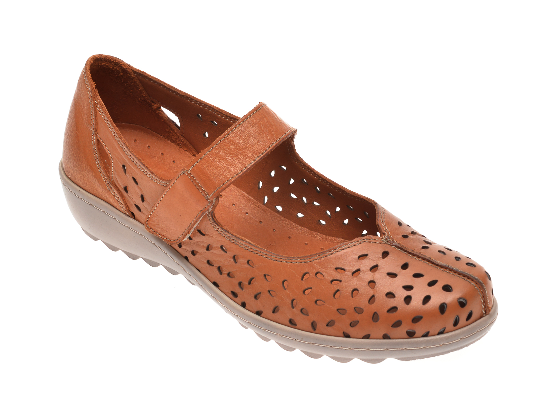 Pantofi LUMEL maro, 203, din piele naturala