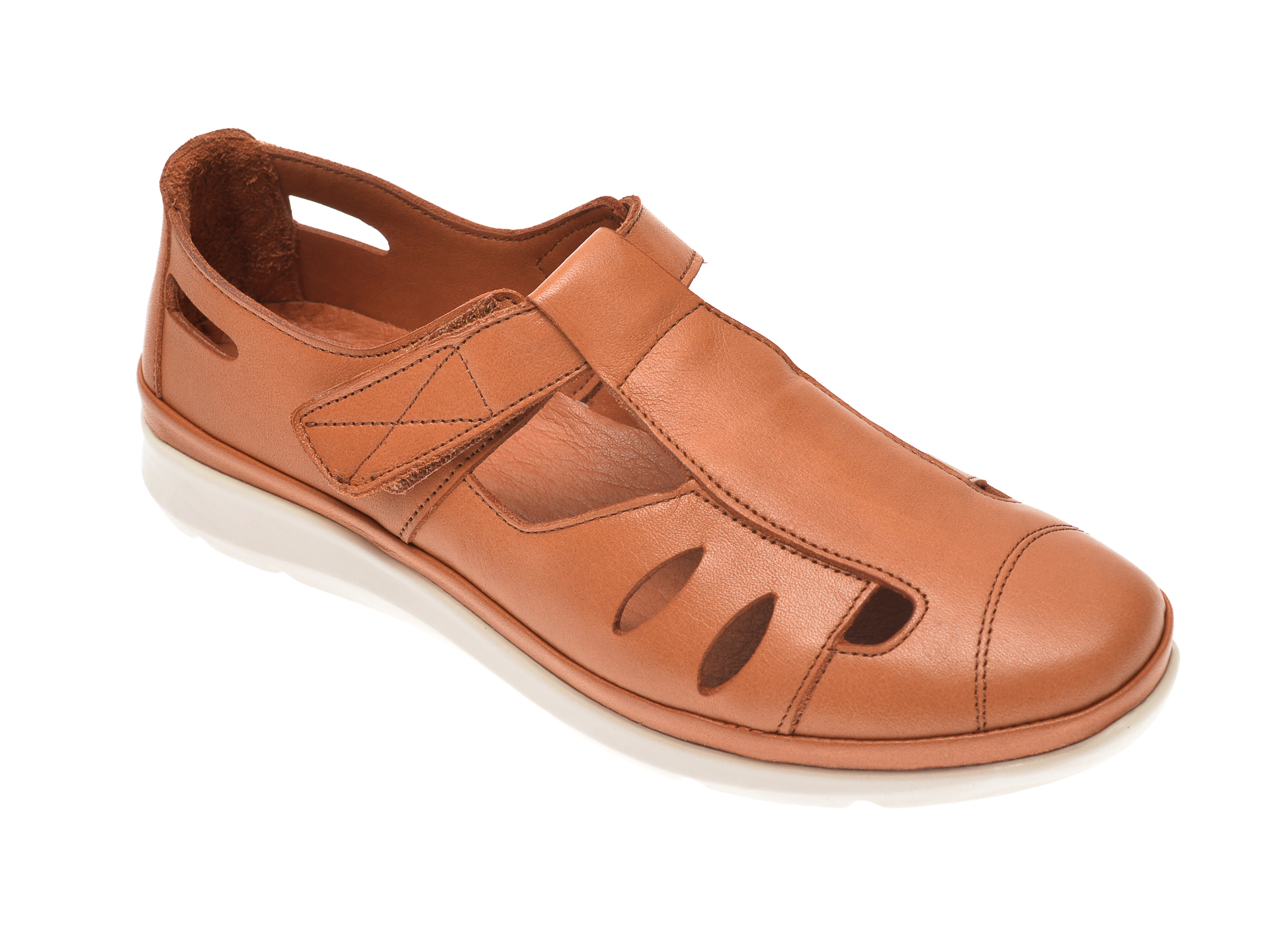 Pantofi MARCHA maro, 605, din piele naturala