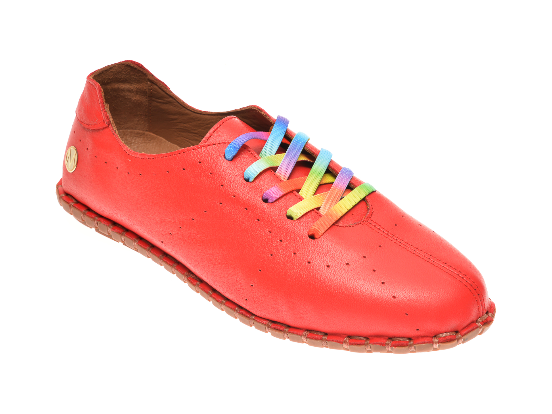 Pantofi MESSIMODA rosii, 20Y2902, din piele naturala