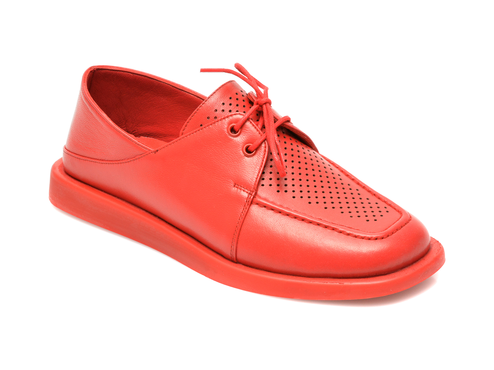 Pantofi MOLLY BESSA rosii, 6057, din piele naturala