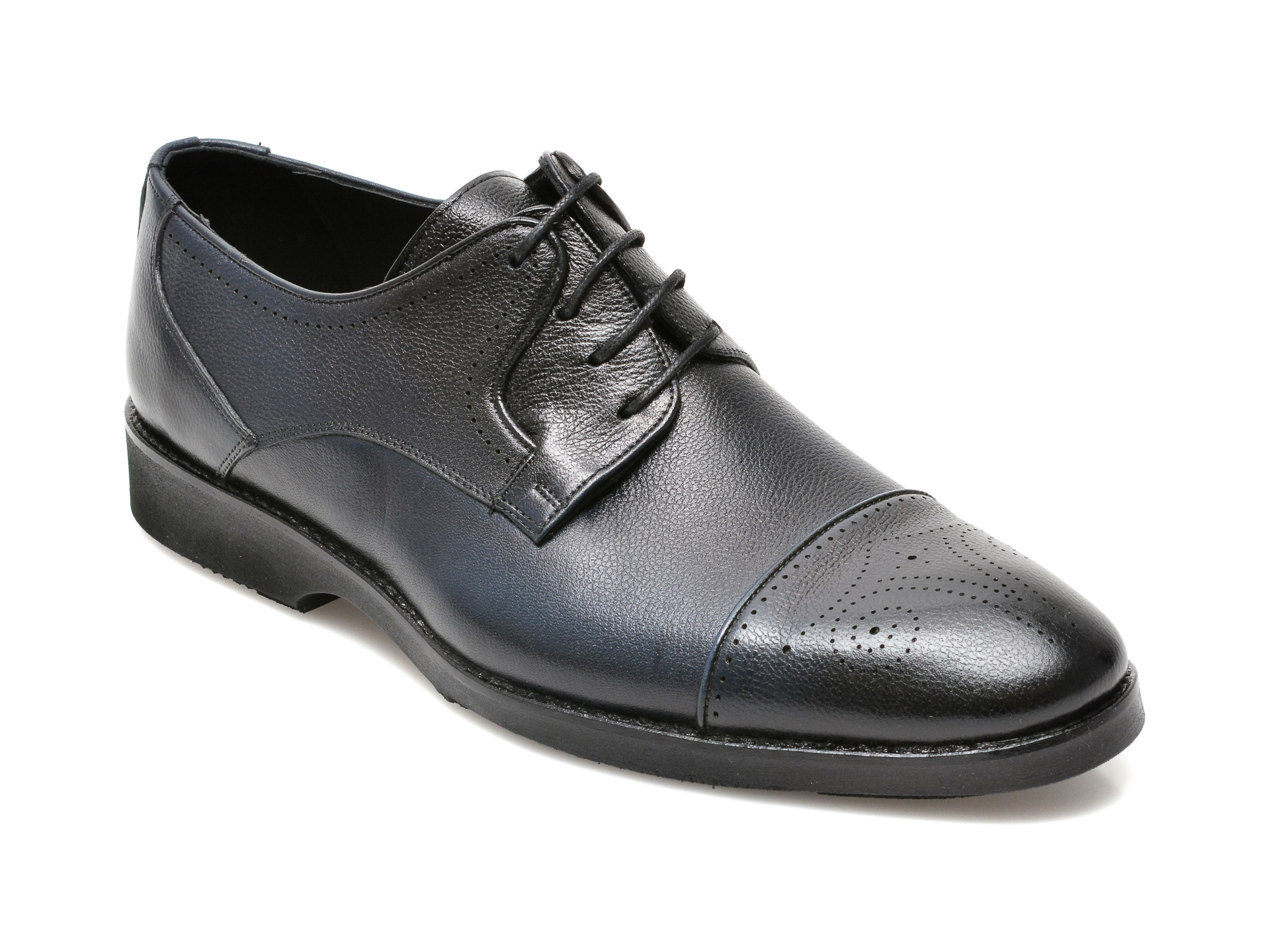 Pantofi OTTER bleumarin, 1201, din piele naturala