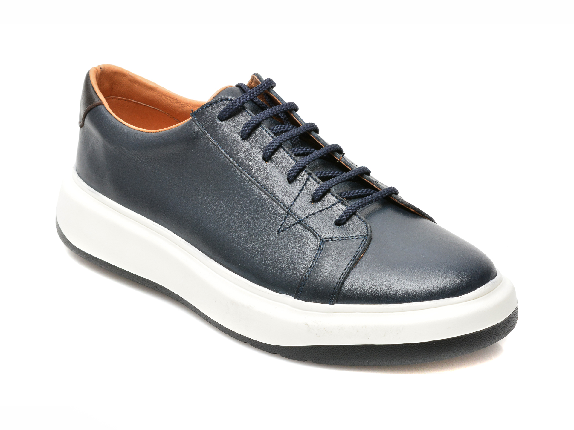 Pantofi OTTER bleumarin, 22112, din piele naturala otter imagine noua