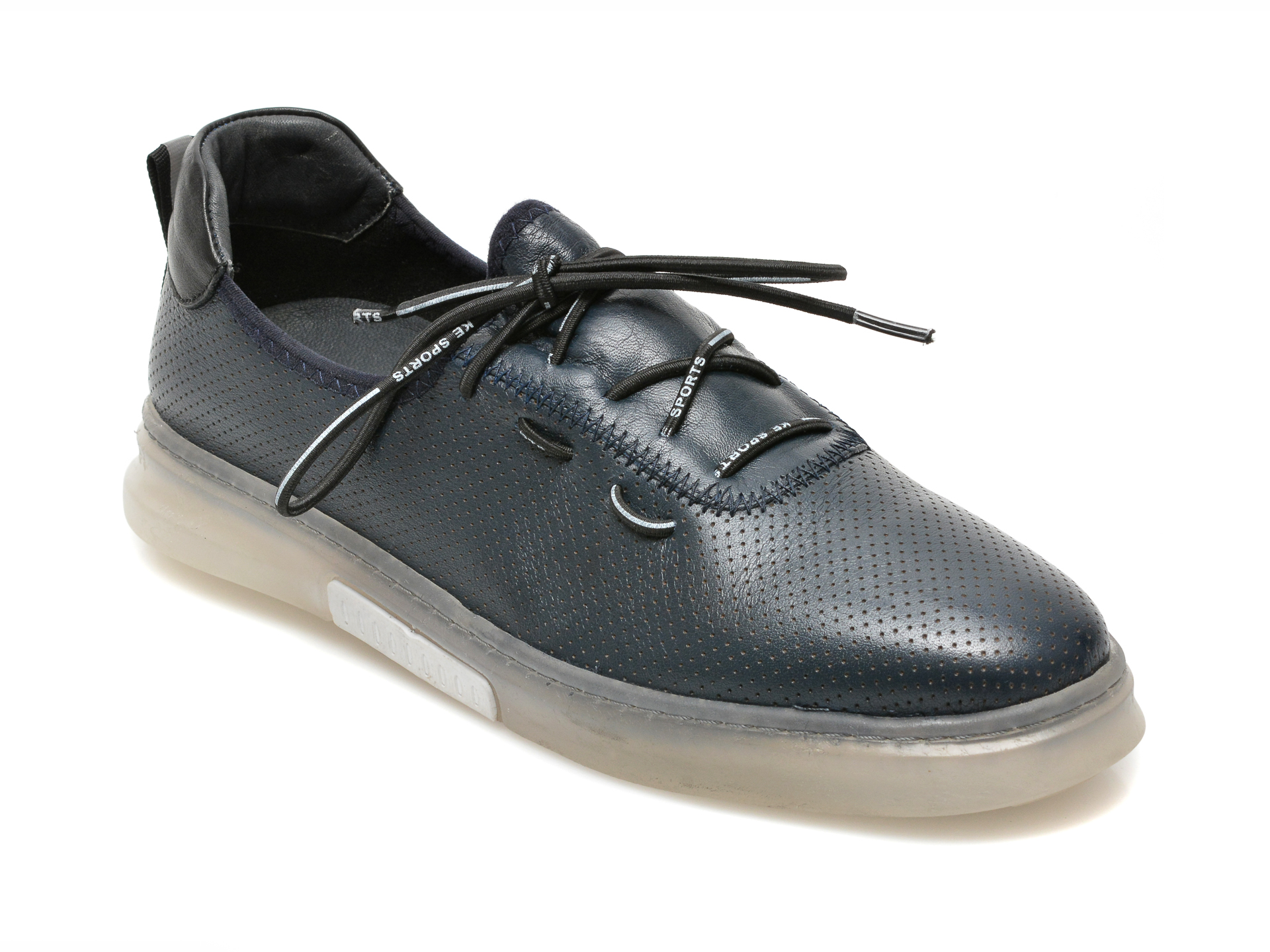 Pantofi OTTER bleumarin, 226089, din piele naturala