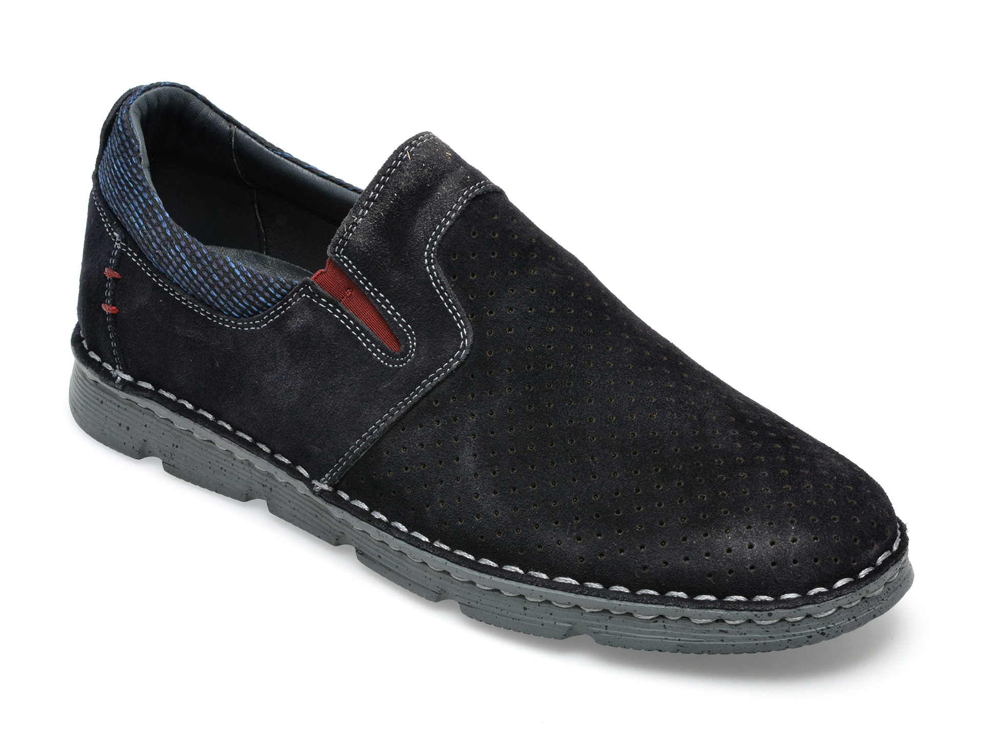 Pantofi OTTER bleumarin, 2831, din piele intoarsa barbati 2023-09-22