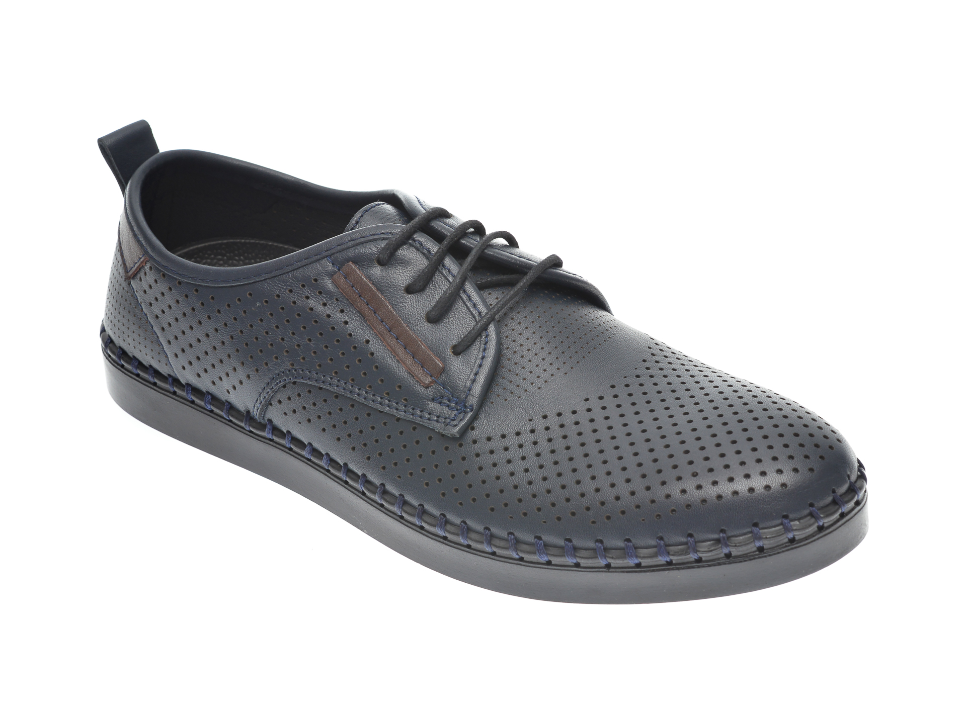 Pantofi OTTER bleumarin, 2871, din piele naturala