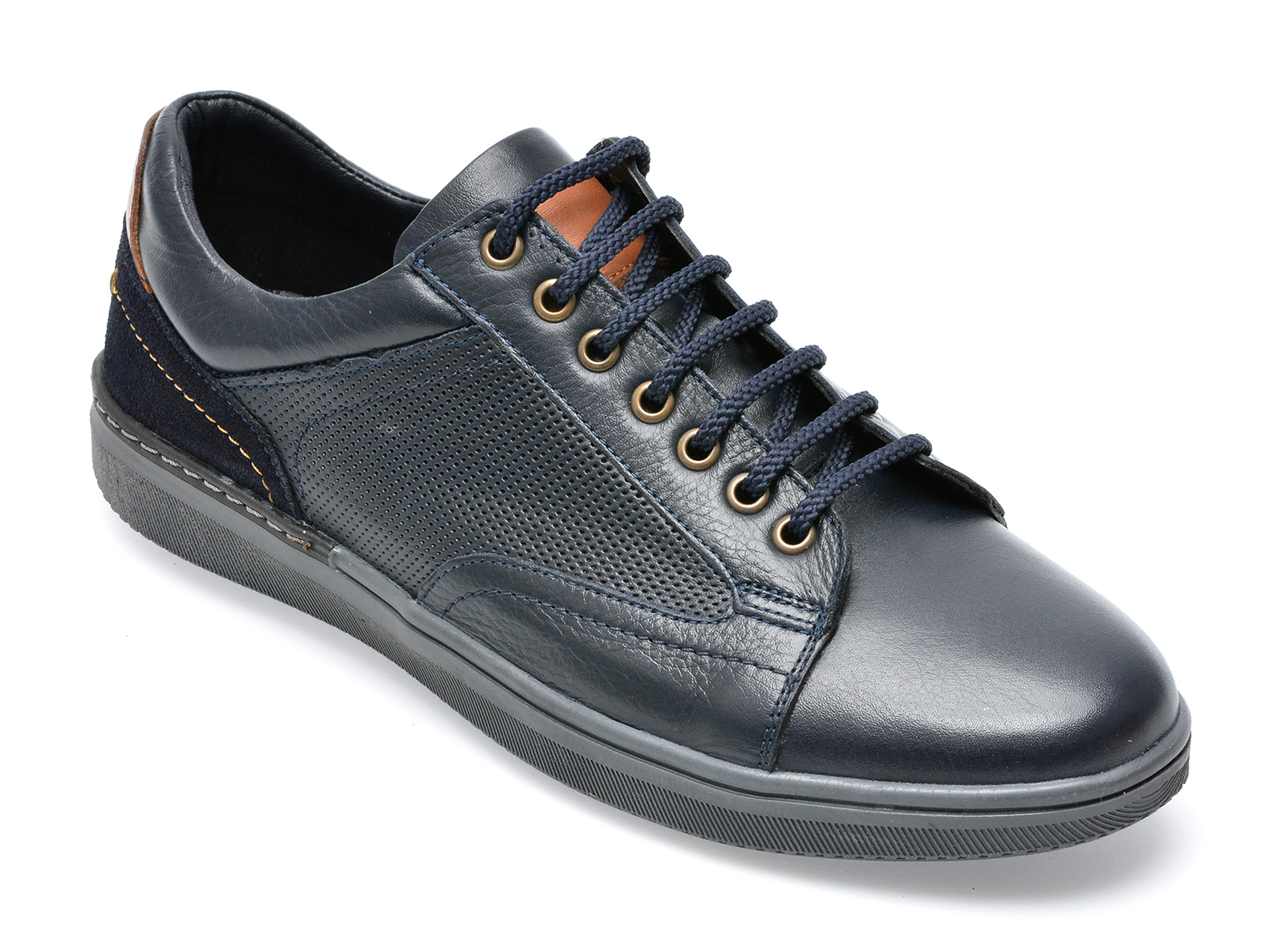 Pantofi OTTER bleumarin, 3423, din piele naturala Otter