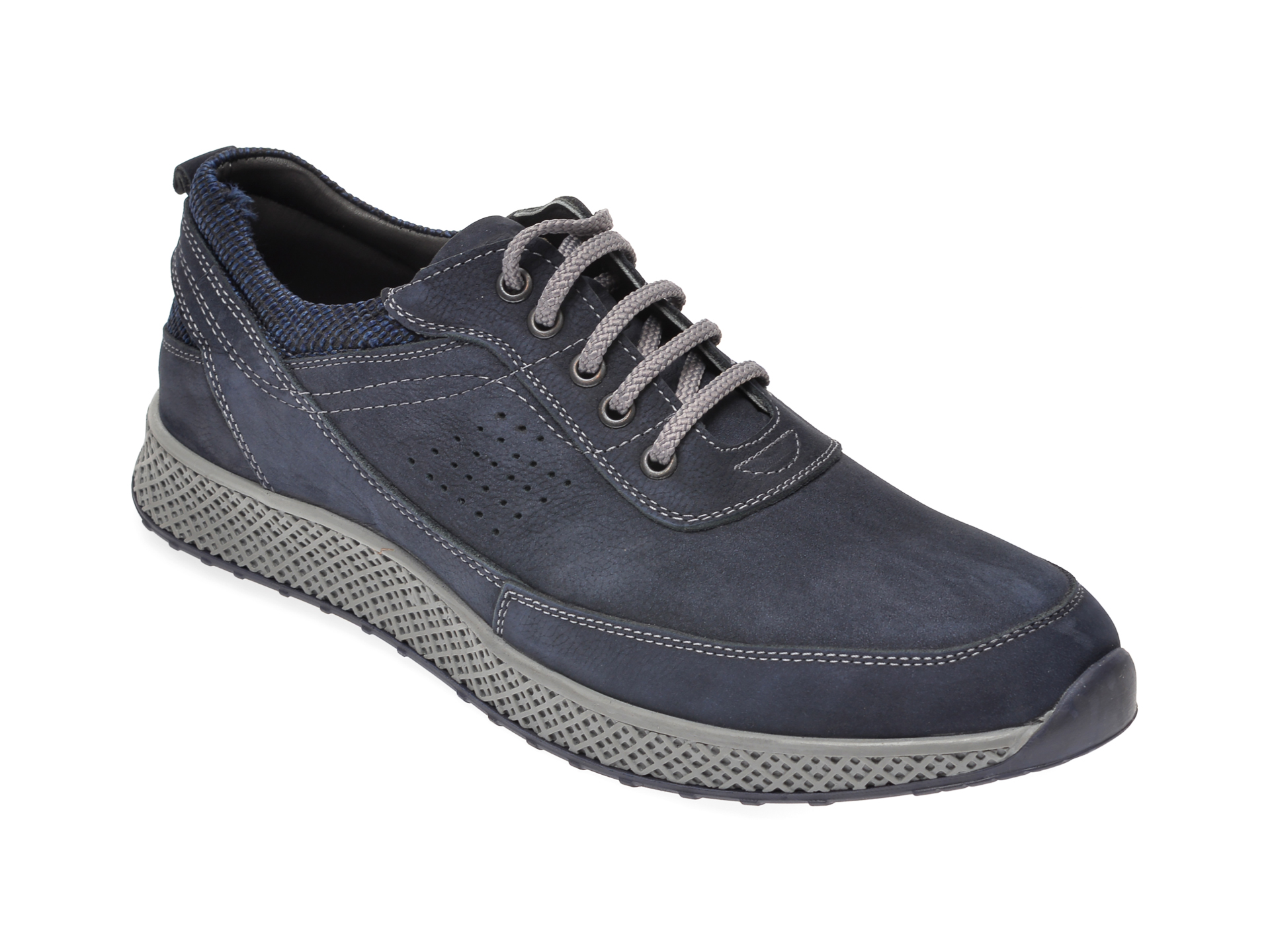 Pantofi OTTER bleumarin, 915281, din nabuc