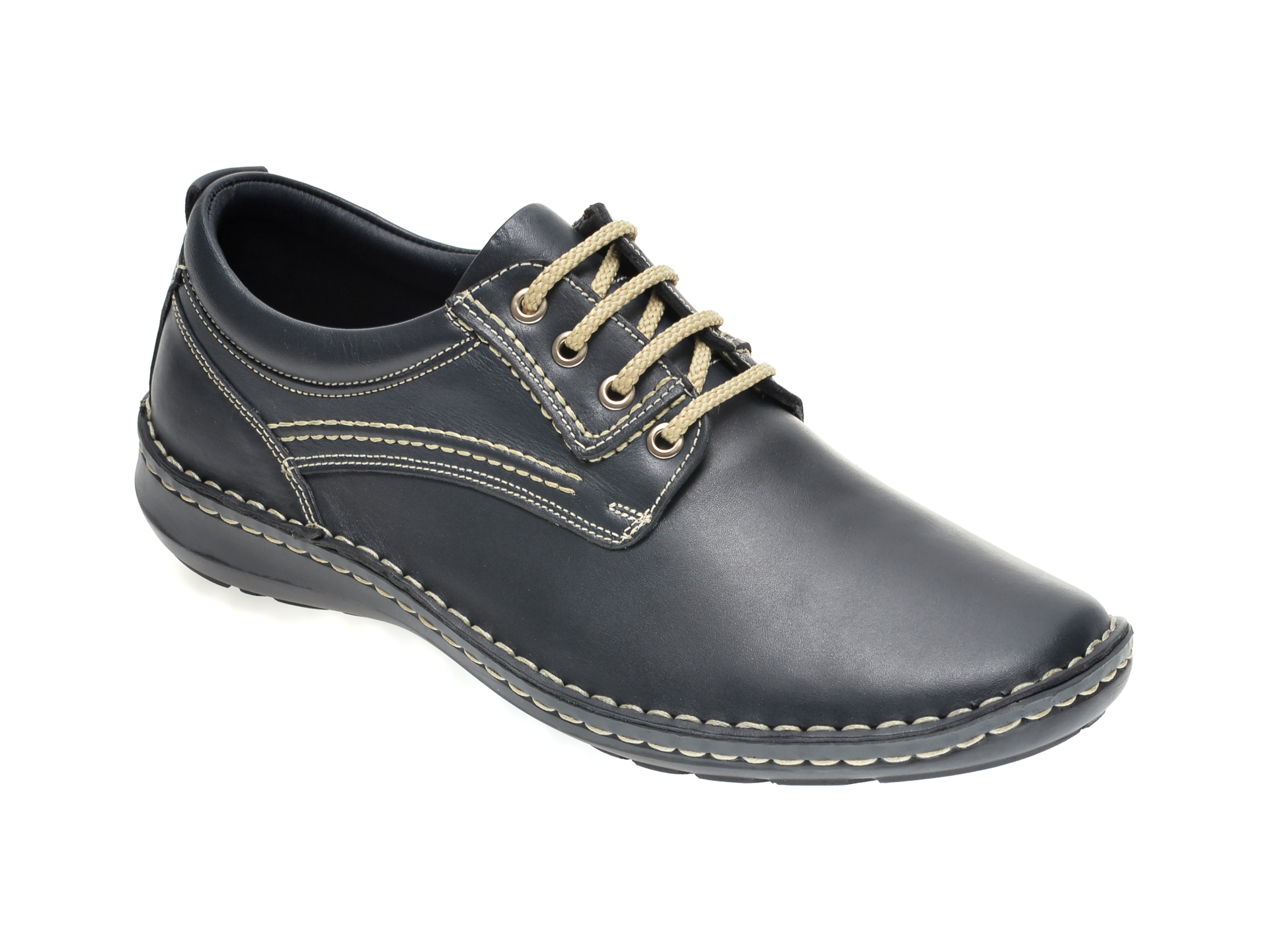 Pantofi OTTER bleumarin, 9540, din piele naturala